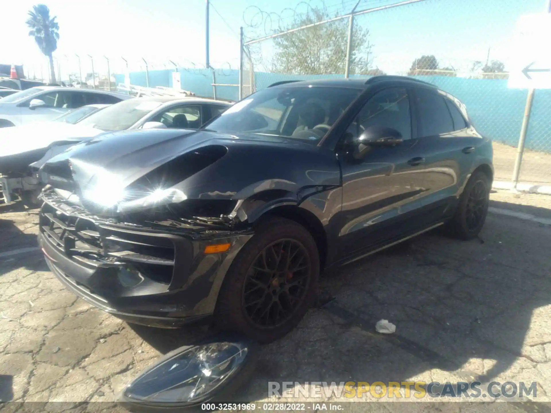 2 Photograph of a damaged car WP1AG2A50MLB53082 PORSCHE MACAN 2021