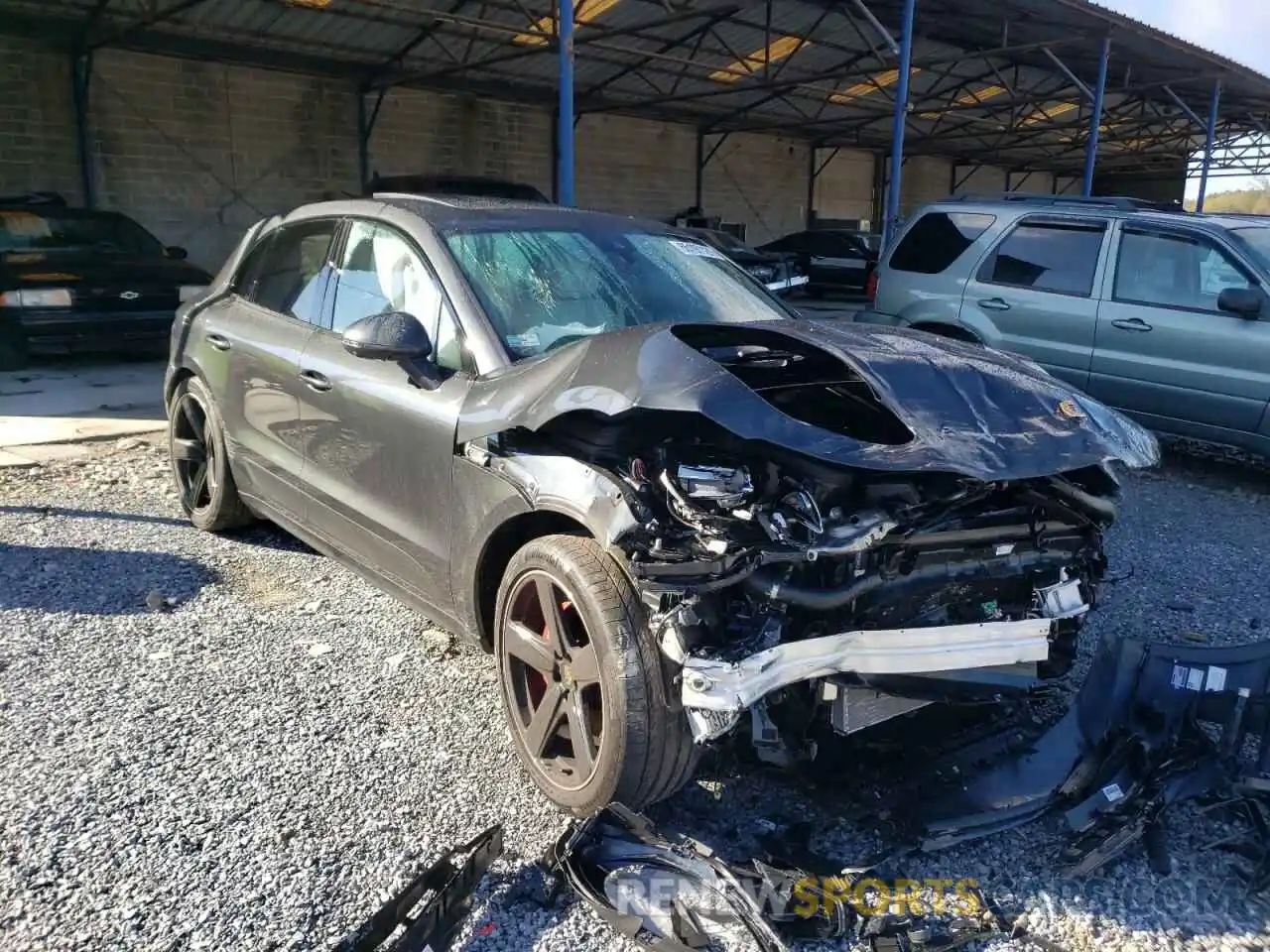 1 Photograph of a damaged car WP1AG2A51MLB52670 PORSCHE MACAN 2021