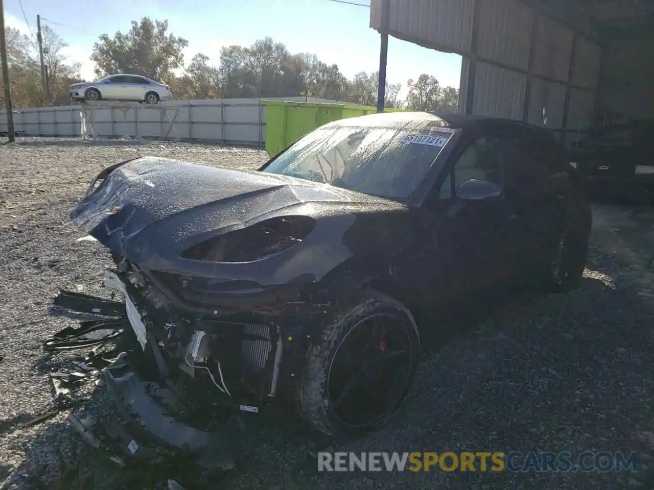 2 Photograph of a damaged car WP1AG2A51MLB52670 PORSCHE MACAN 2021