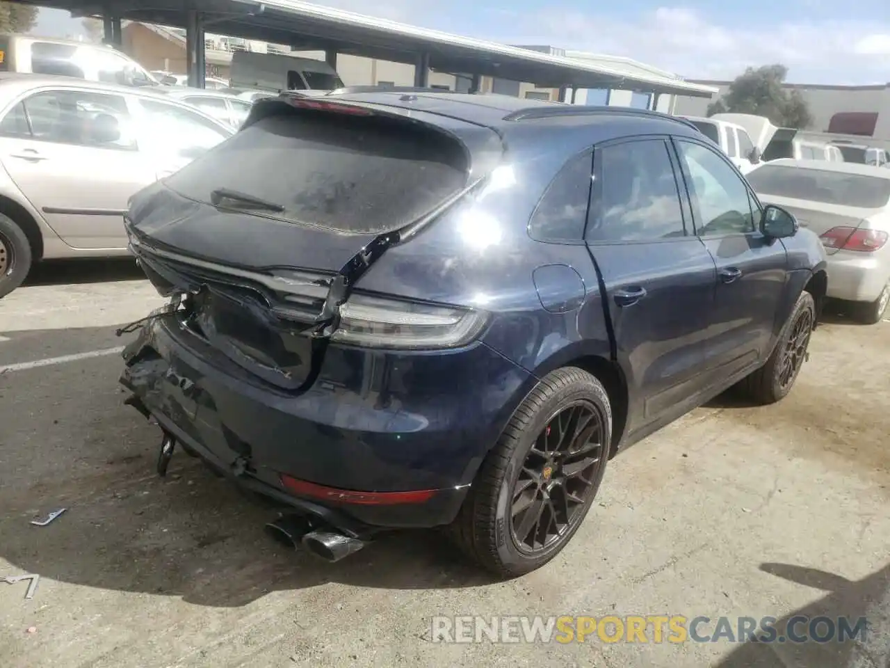 4 Photograph of a damaged car WP1AG2A51MLB53835 PORSCHE MACAN 2021