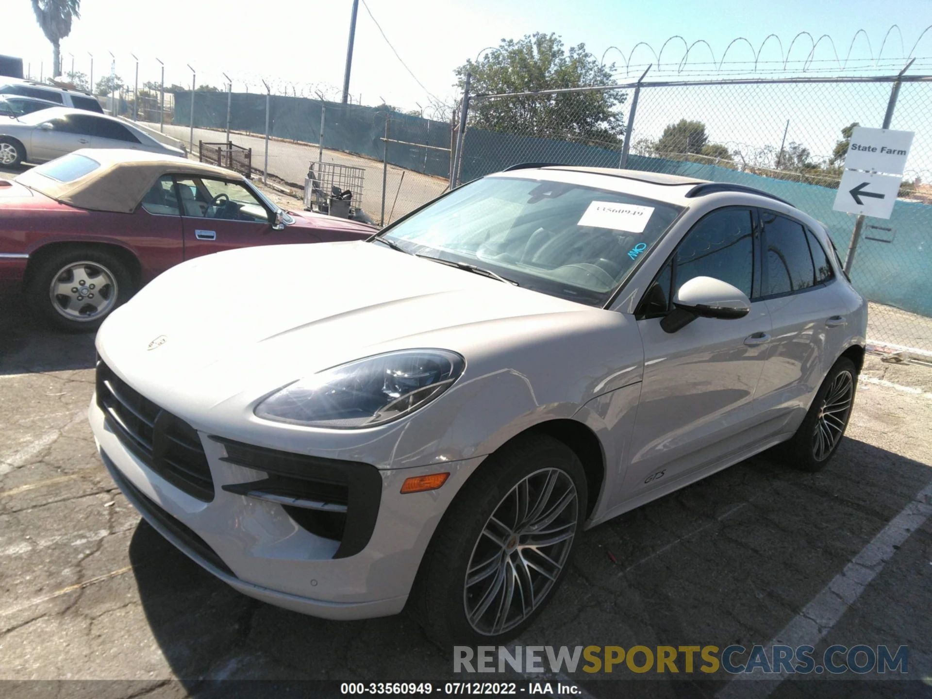 2 Photograph of a damaged car WP1AG2A54MLB51058 PORSCHE MACAN 2021