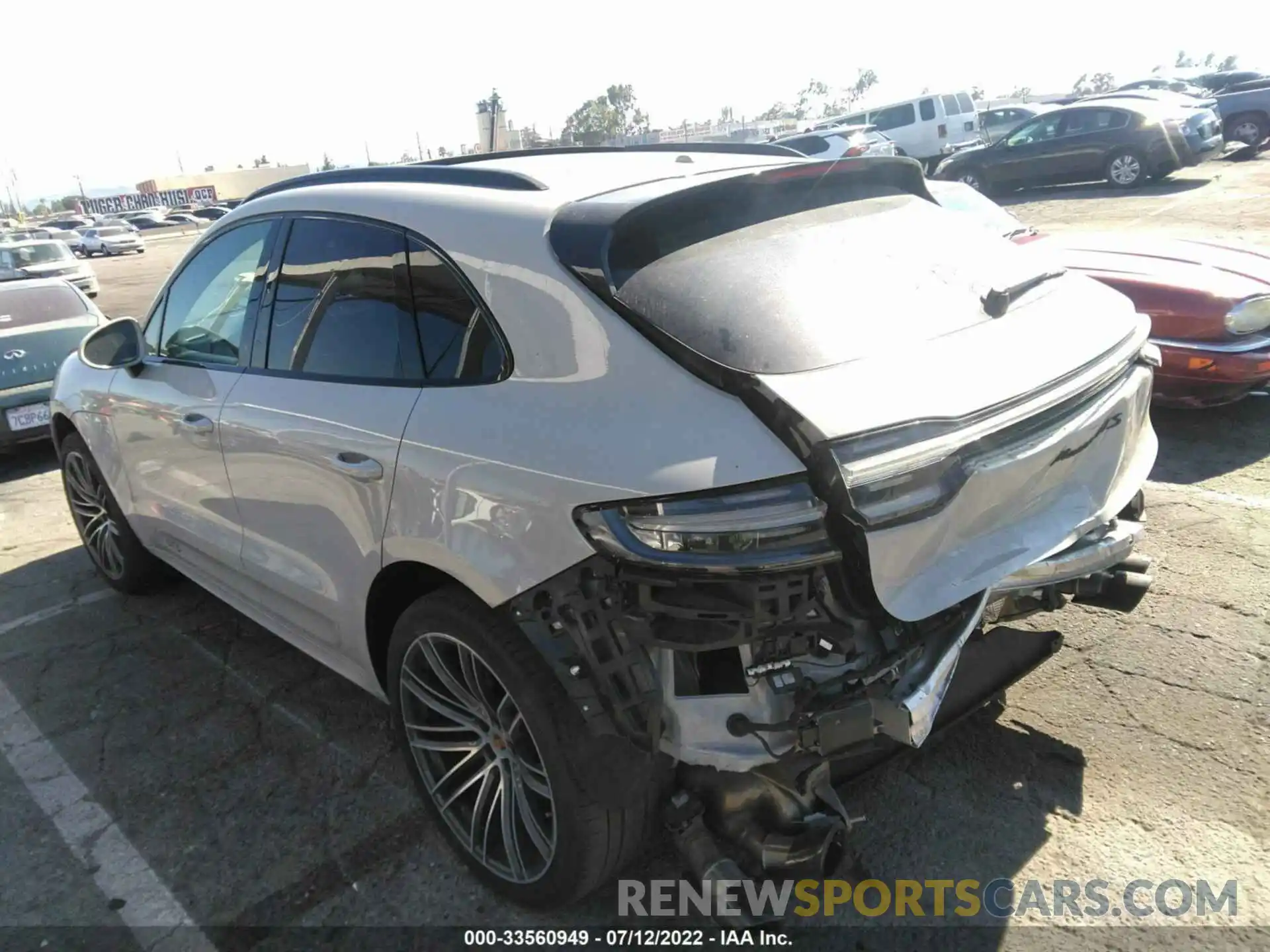 3 Photograph of a damaged car WP1AG2A54MLB51058 PORSCHE MACAN 2021