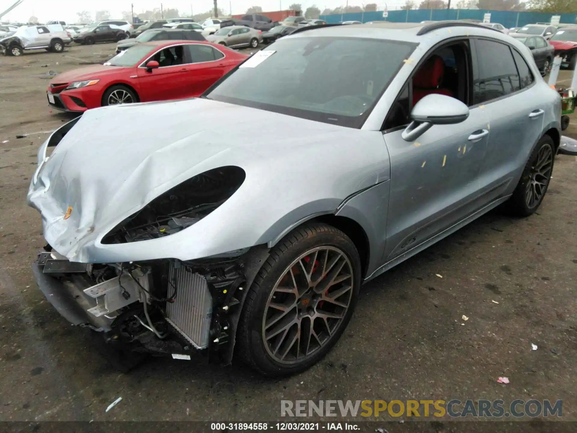 2 Photograph of a damaged car WP1AG2A55MLB50016 PORSCHE MACAN 2021