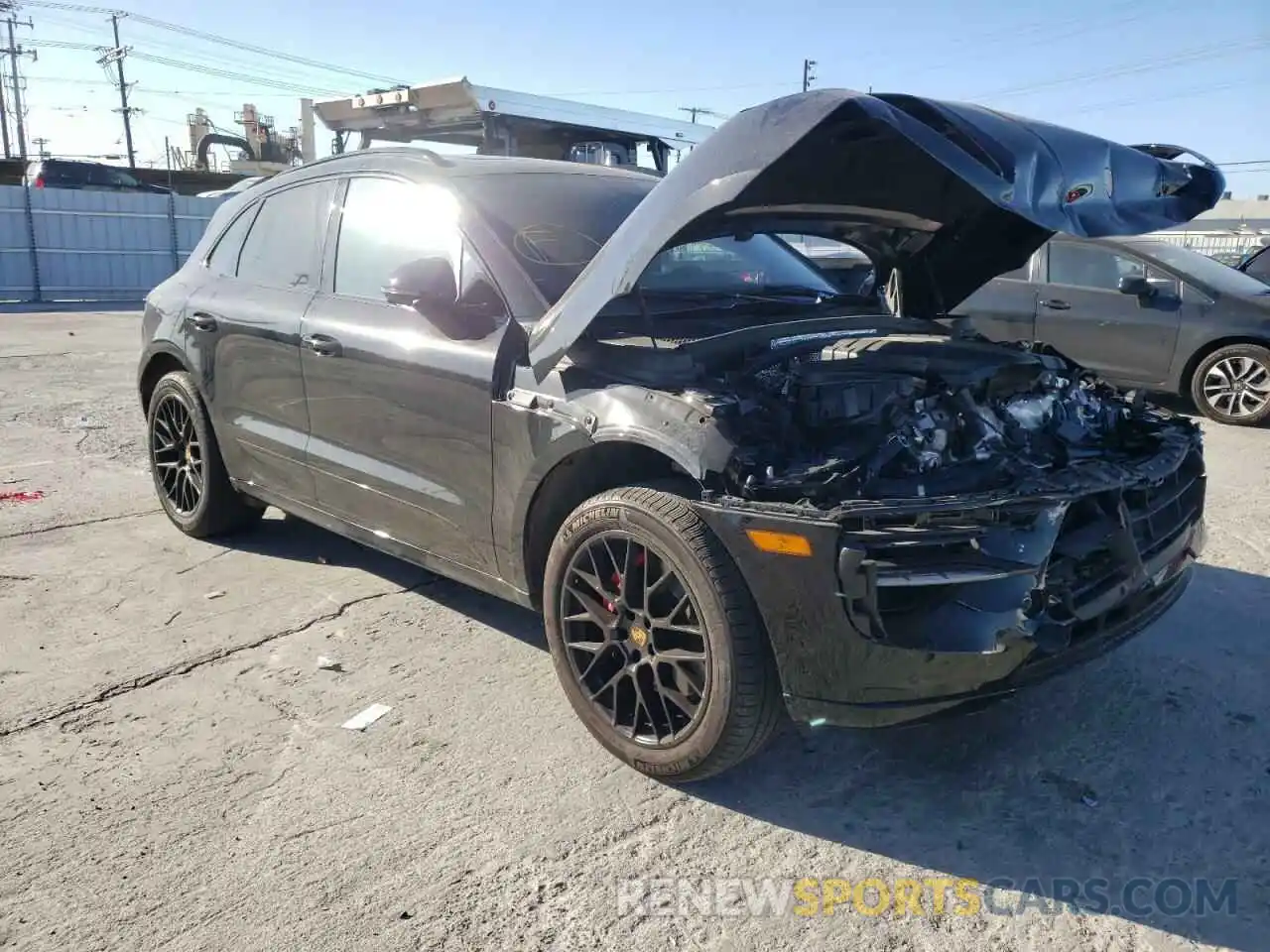 1 Photograph of a damaged car WP1AG2A55MLB50789 PORSCHE MACAN 2021