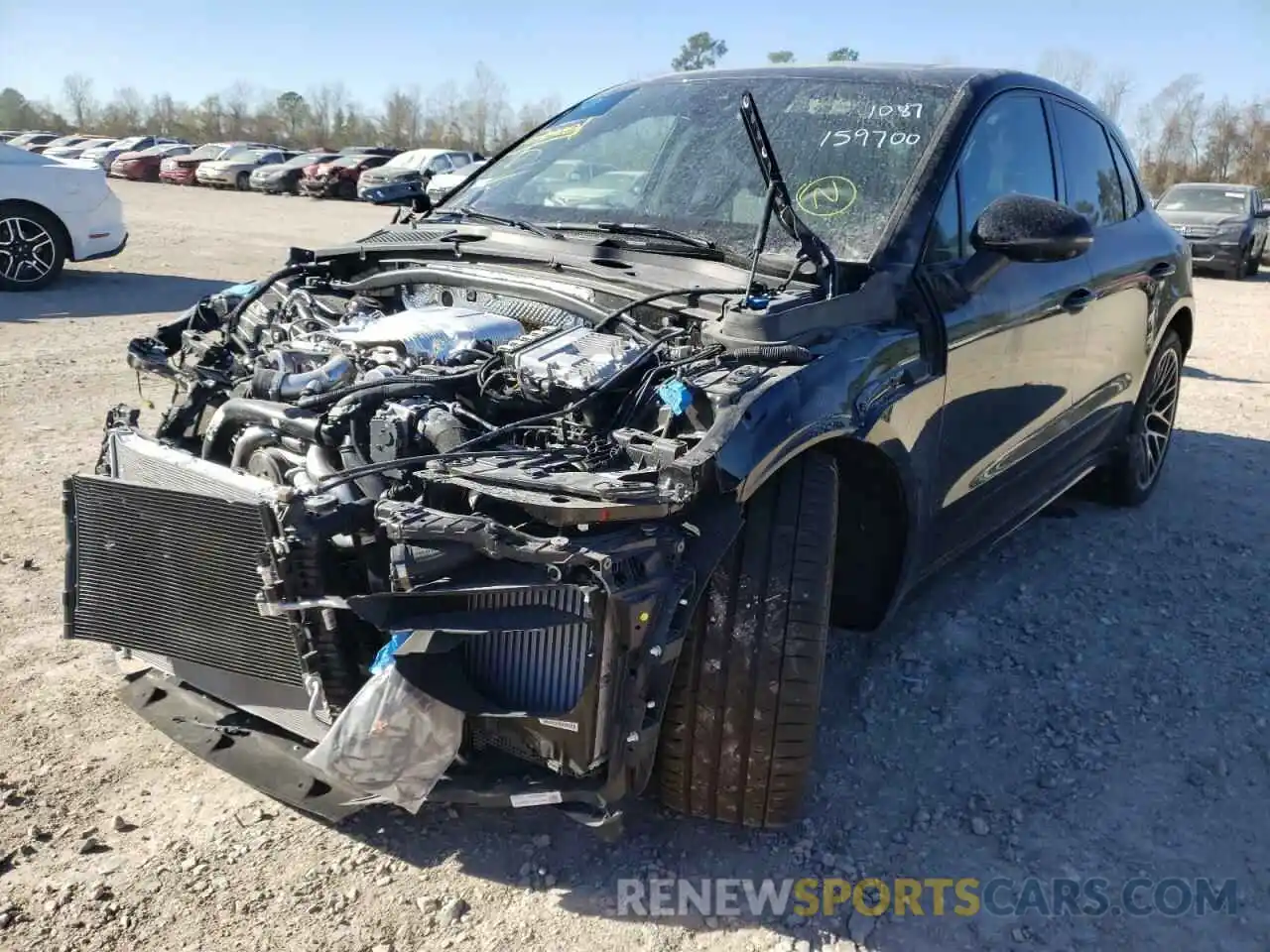 2 Photograph of a damaged car WP1AG2A56MLB51918 PORSCHE MACAN 2021