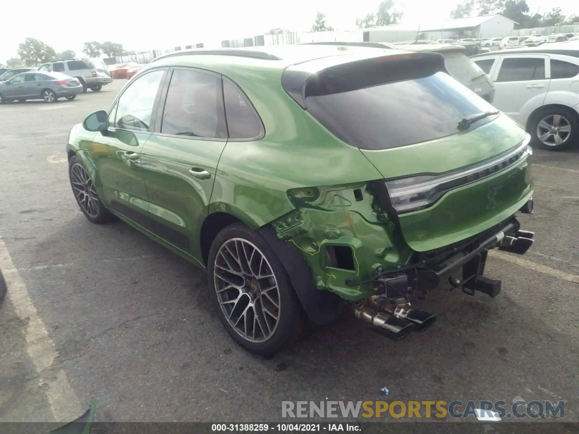 3 Photograph of a damaged car WP1AG2A56MLB52258 PORSCHE MACAN 2021