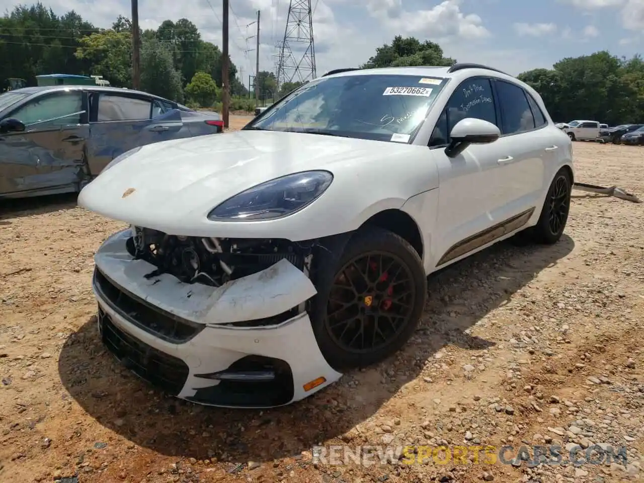 2 Photograph of a damaged car WP1AG2A59MLB51671 PORSCHE MACAN 2021