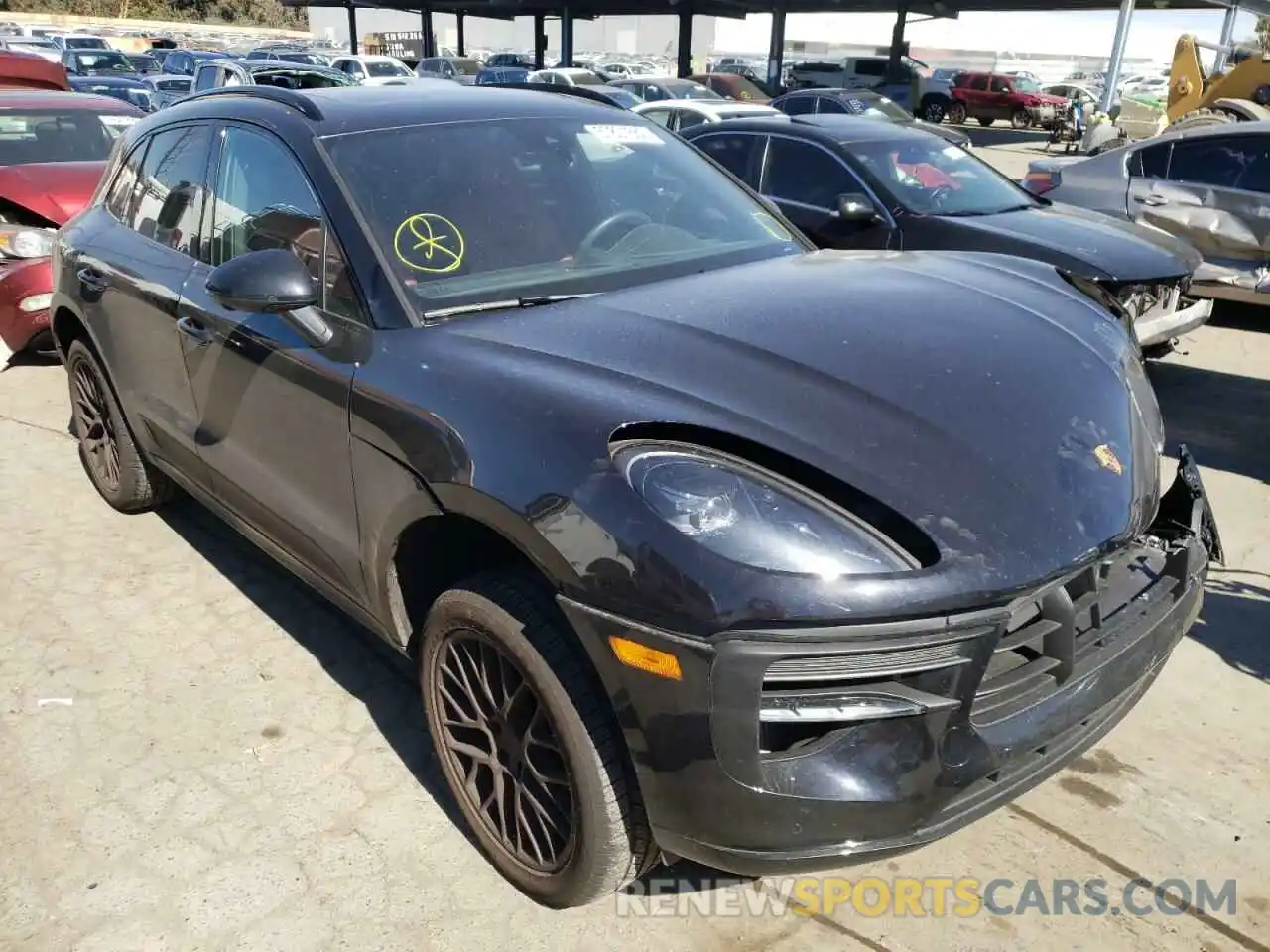 1 Photograph of a damaged car WP1AG2A59MLB52156 PORSCHE MACAN 2021