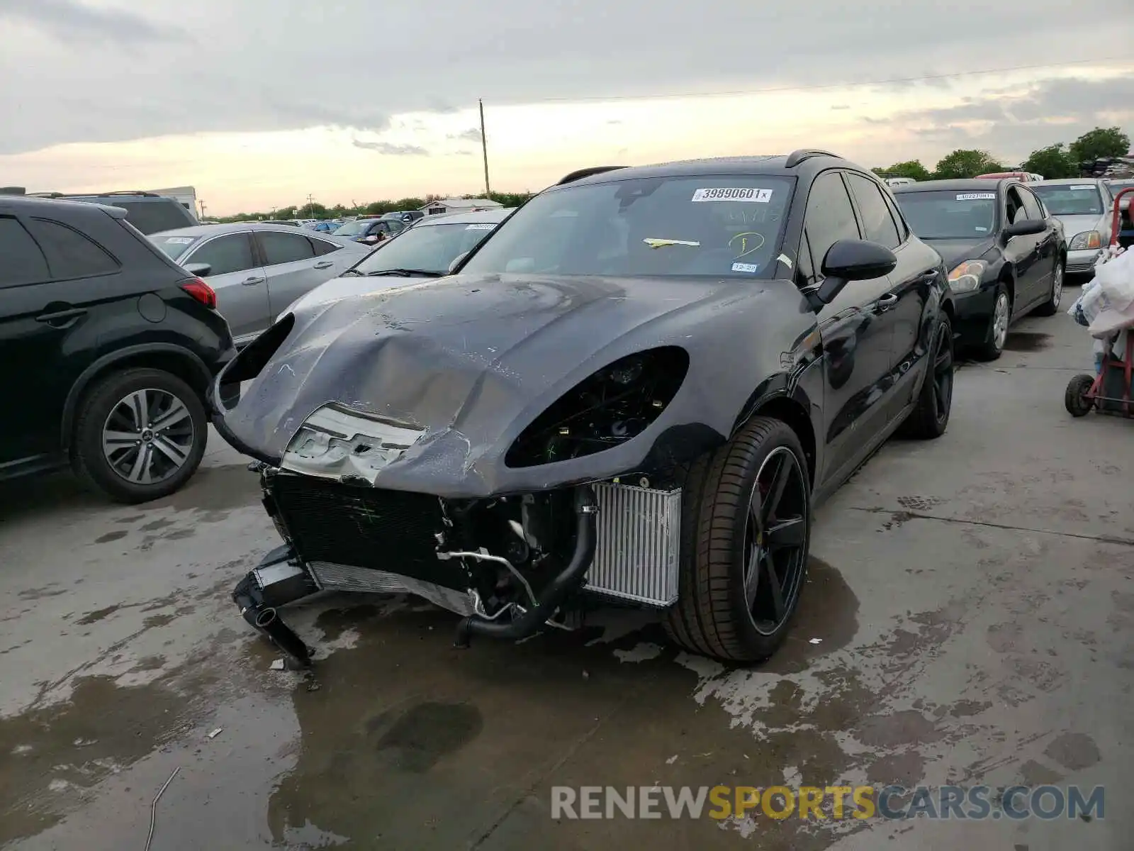 2 Photograph of a damaged car WP1AG2A5XMLB50481 PORSCHE MACAN 2021