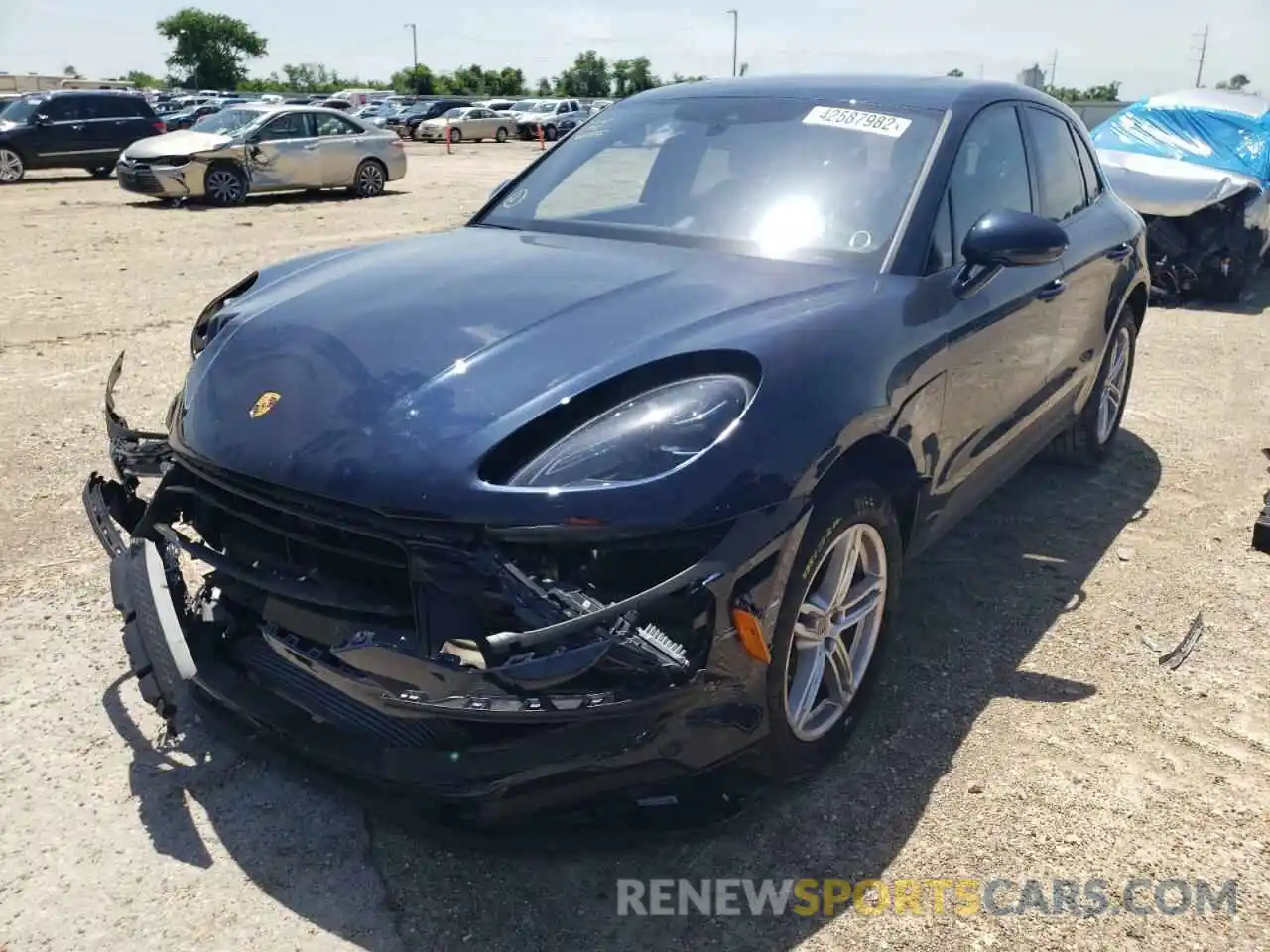 2 Photograph of a damaged car WP1AA2A50NLB04435 PORSCHE MACAN 2022