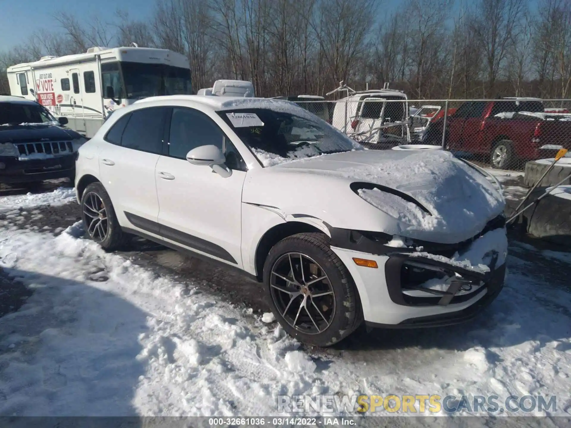 1 Photograph of a damaged car WP1AA2A51NLB00121 PORSCHE MACAN 2022