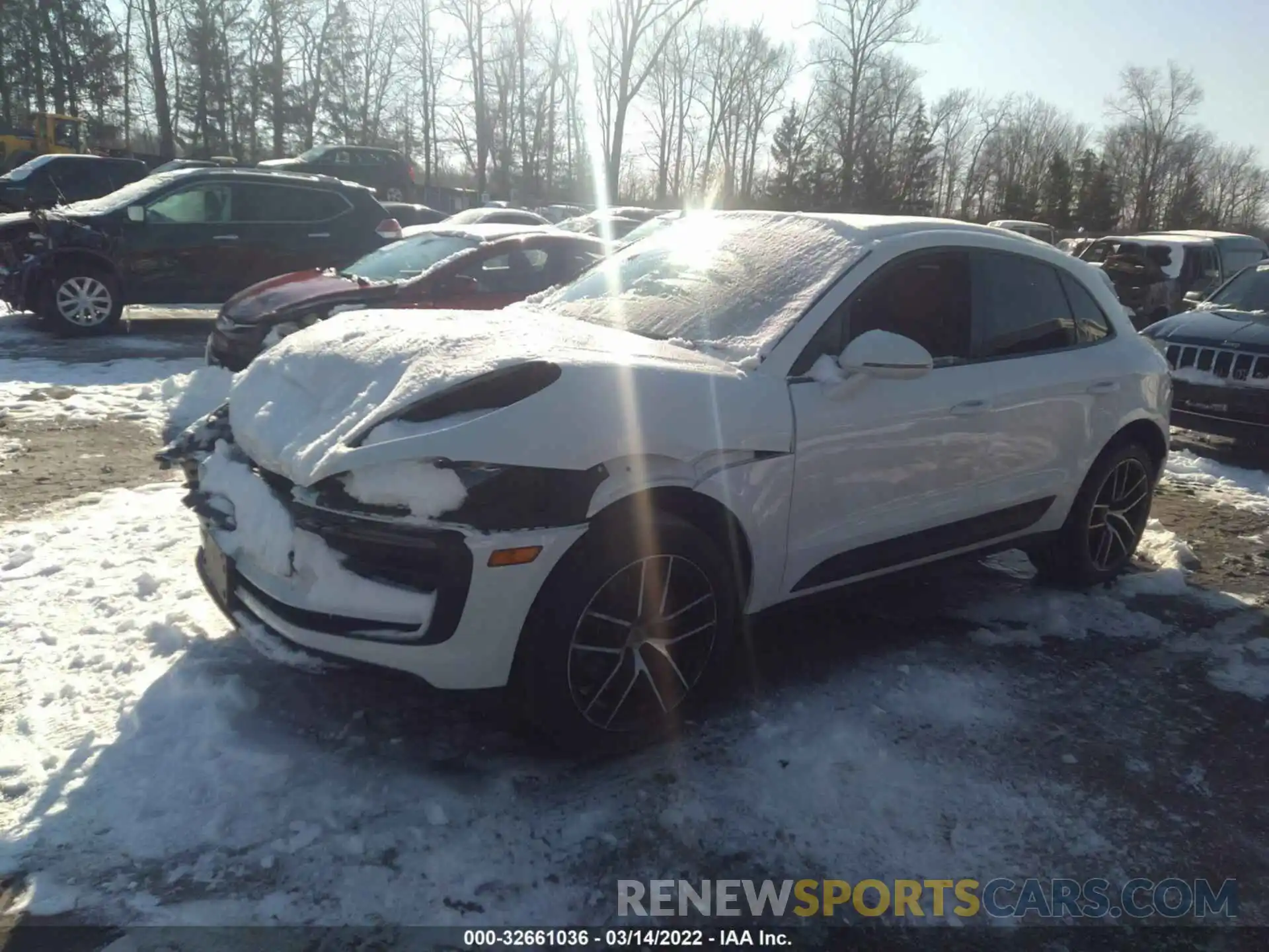 2 Photograph of a damaged car WP1AA2A51NLB00121 PORSCHE MACAN 2022