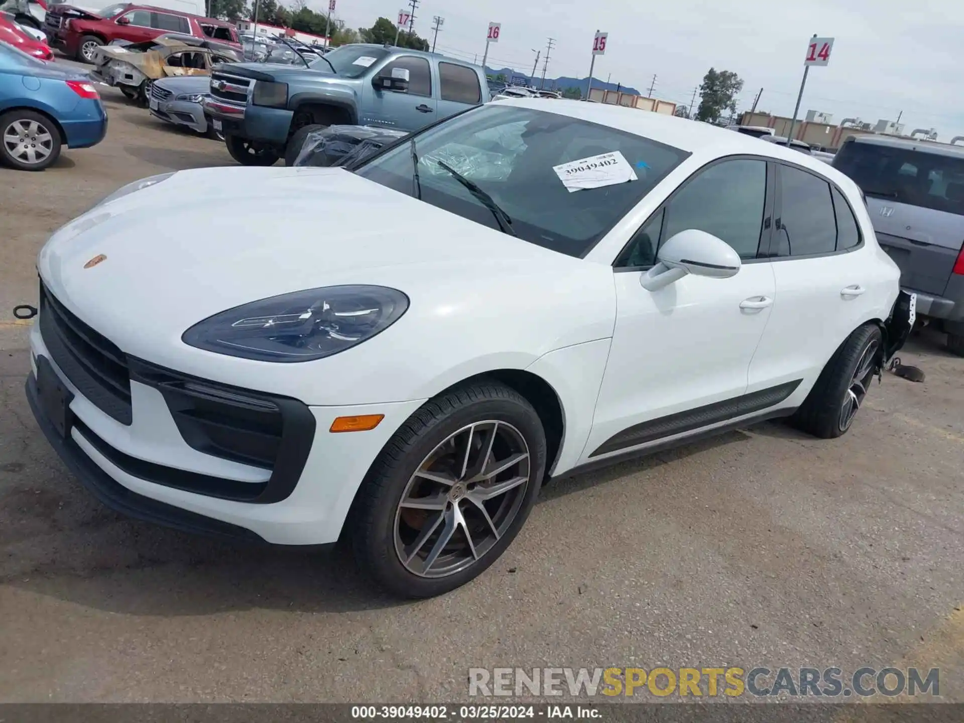 2 Photograph of a damaged car WP1AA2A52NLB09328 PORSCHE MACAN 2022