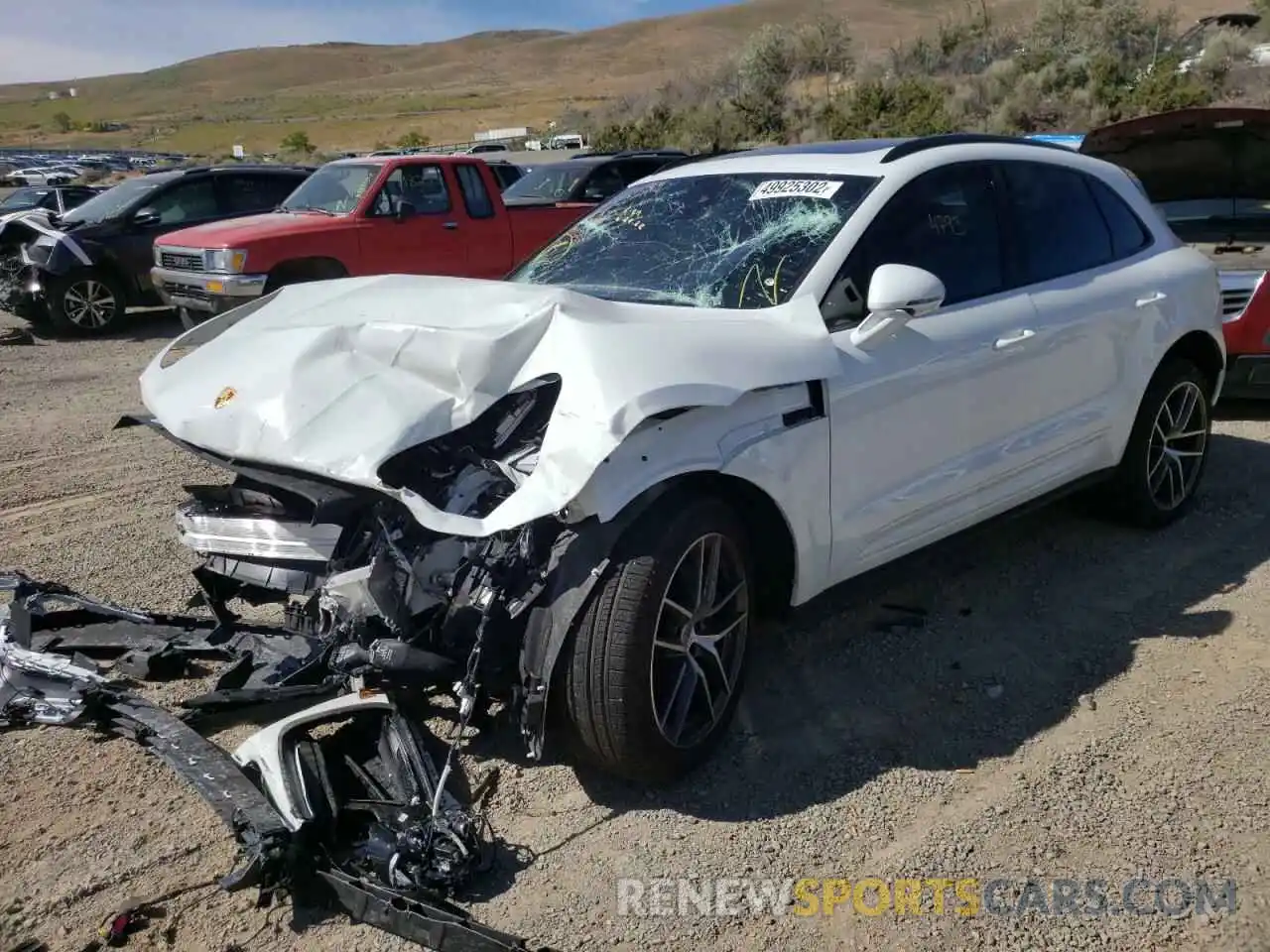 2 Photograph of a damaged car WP1AA2A53NLB04722 PORSCHE MACAN 2022