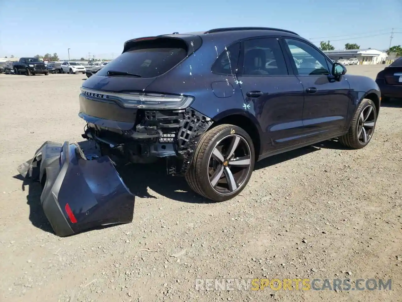 4 Photograph of a damaged car WP1AA2A57NLB00348 PORSCHE MACAN 2022