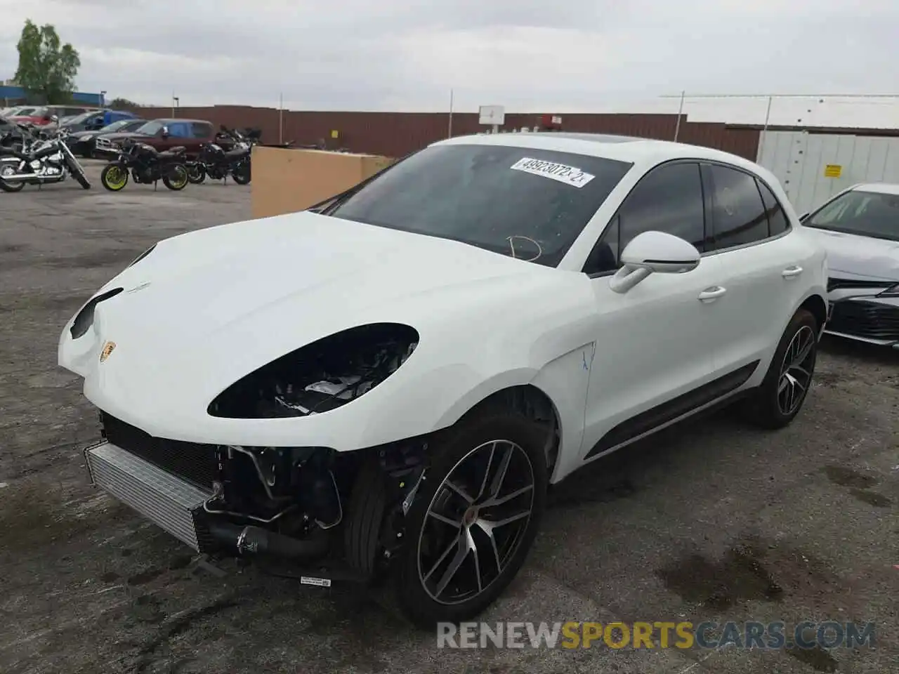 2 Photograph of a damaged car WP1AA2A57NLB04383 PORSCHE MACAN 2022