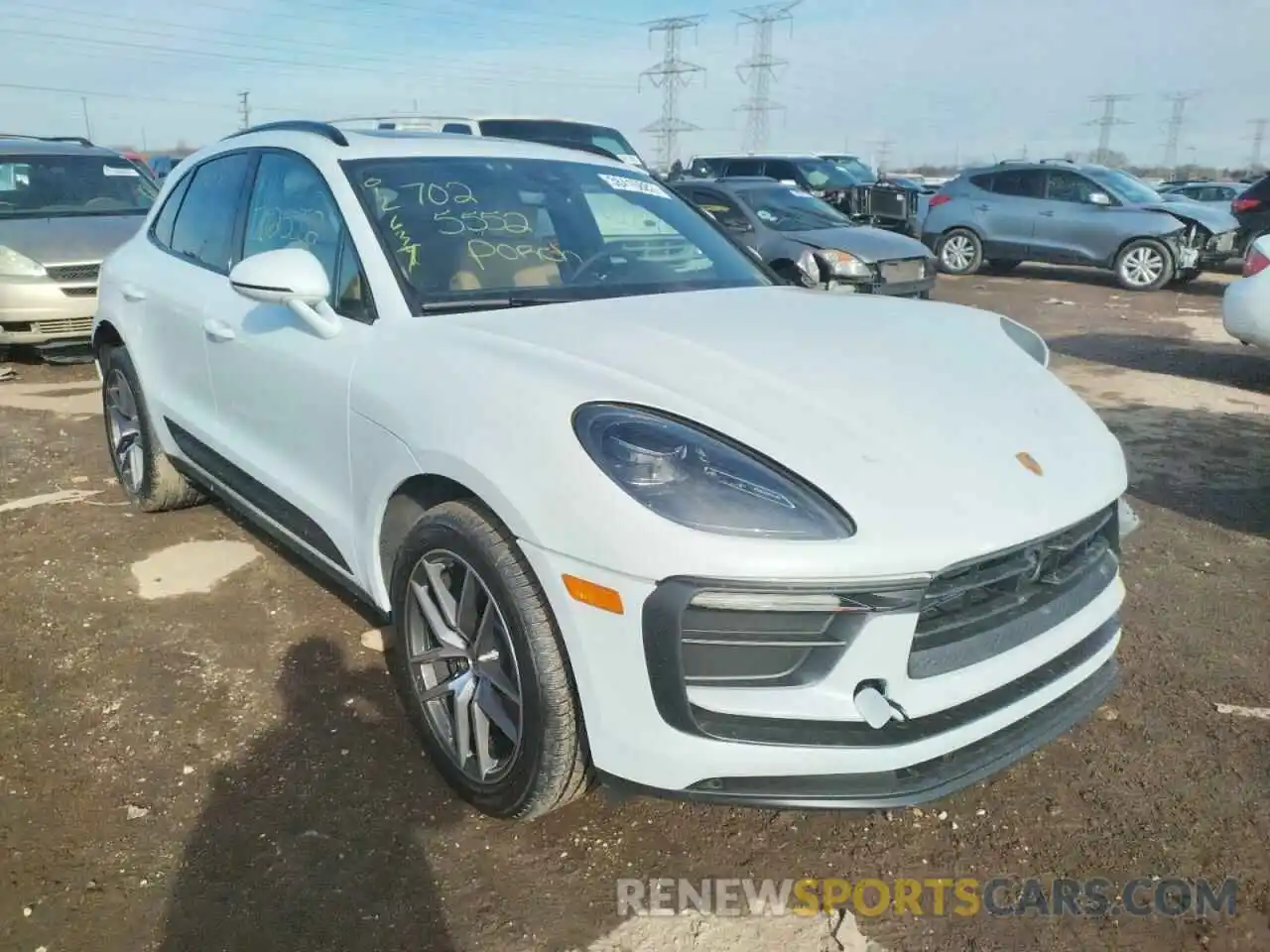 1 Photograph of a damaged car WP1AA2A57NLB05436 PORSCHE MACAN 2022