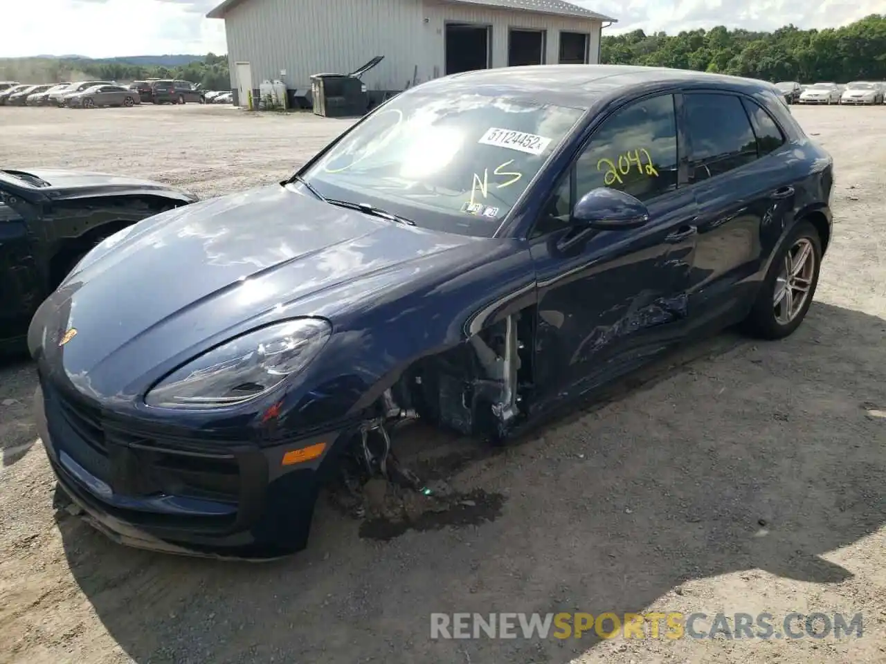 2 Photograph of a damaged car WP1AA2A58NLB01704 PORSCHE MACAN 2022