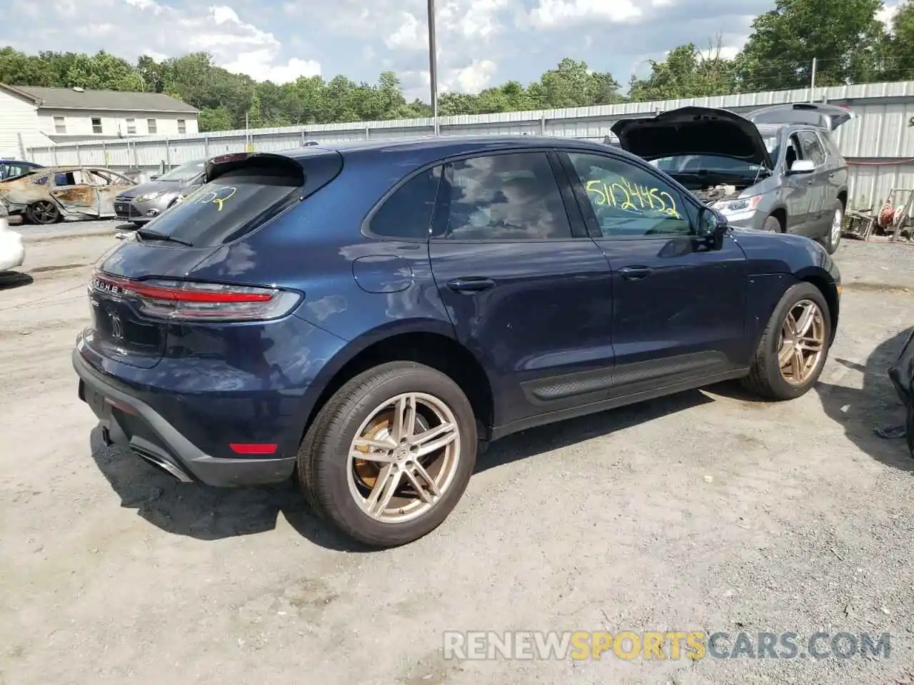 4 Photograph of a damaged car WP1AA2A58NLB01704 PORSCHE MACAN 2022