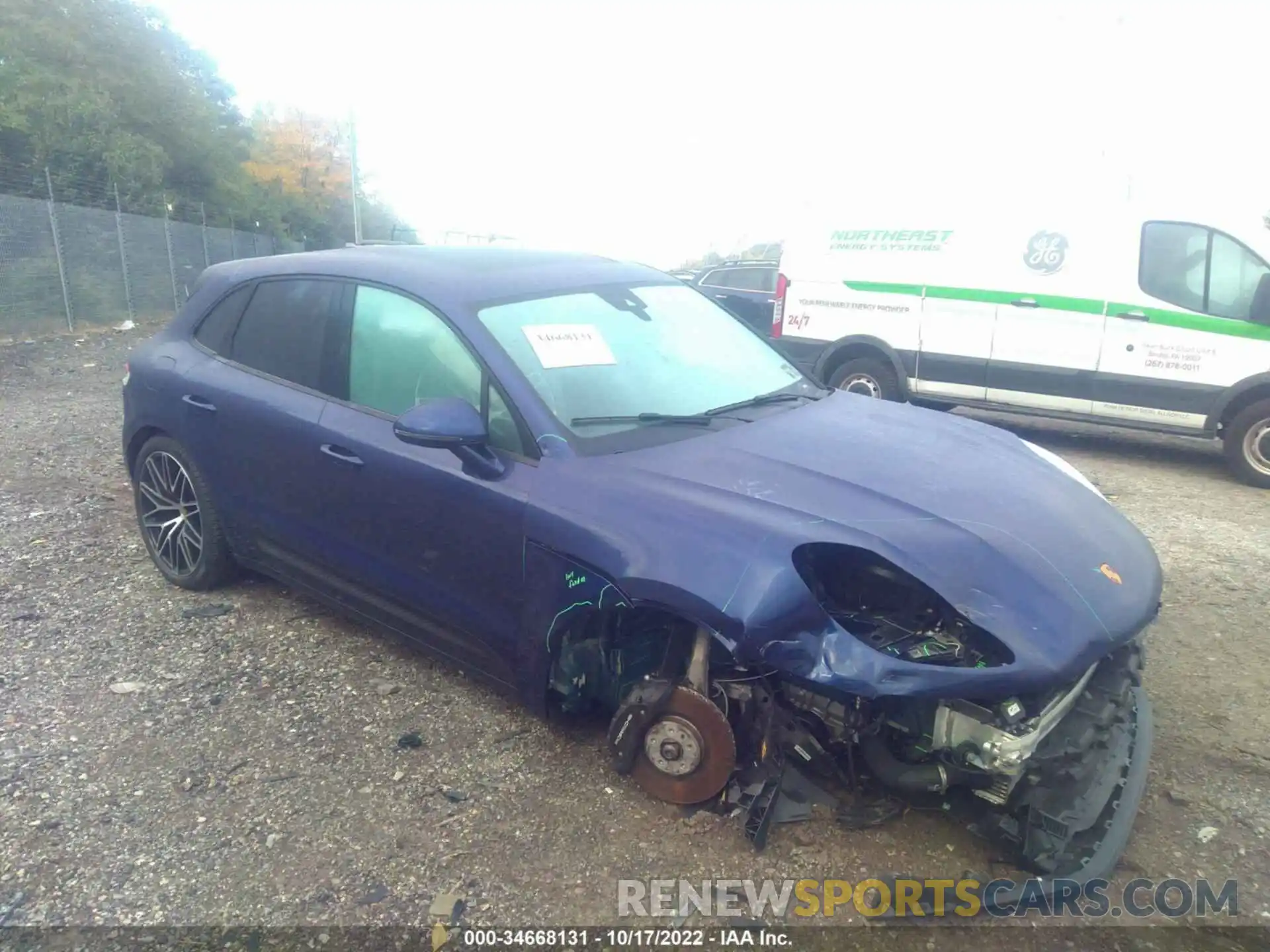 1 Photograph of a damaged car WP1AA2A58NLB07986 PORSCHE MACAN 2022