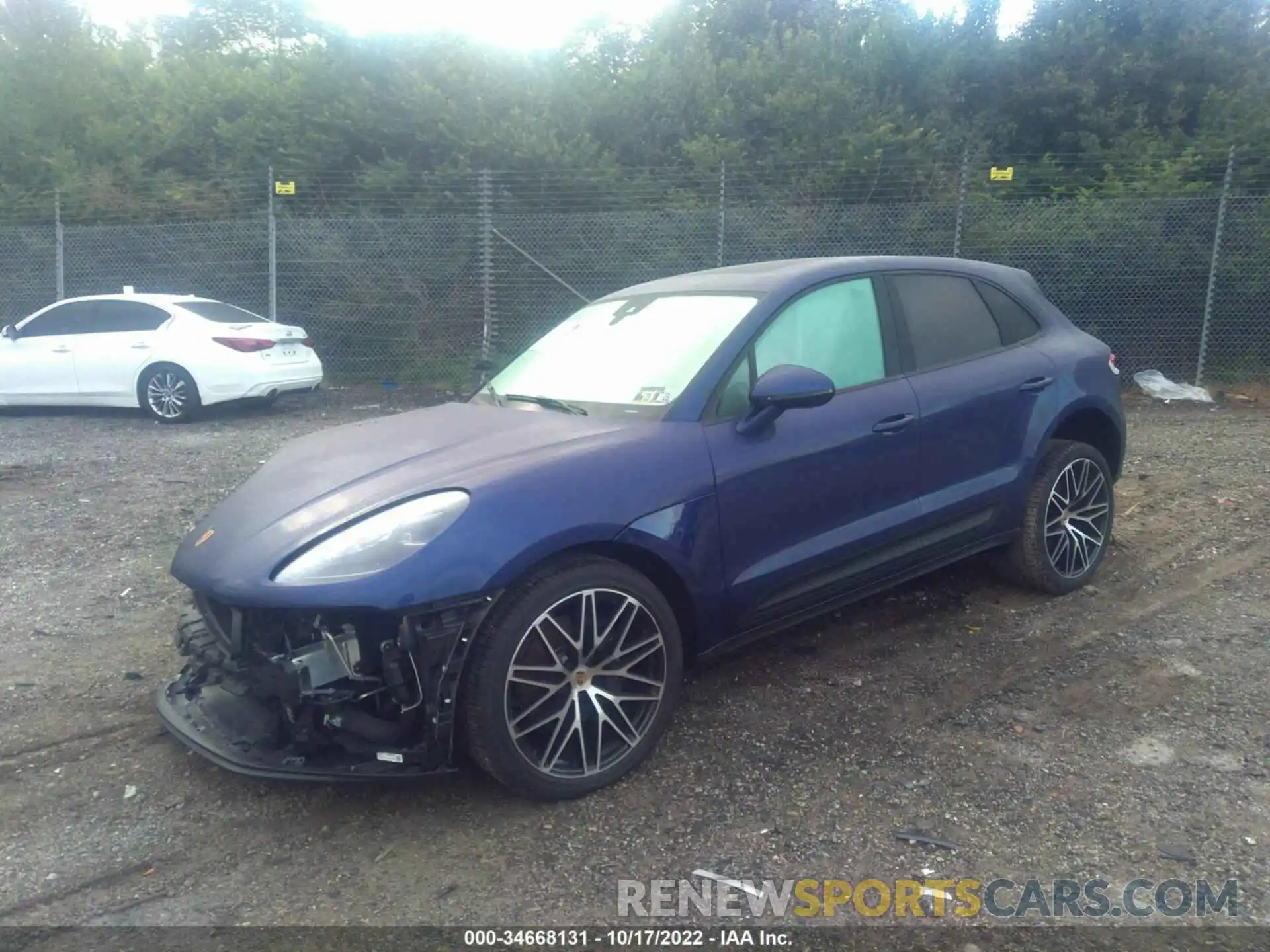 2 Photograph of a damaged car WP1AA2A58NLB07986 PORSCHE MACAN 2022