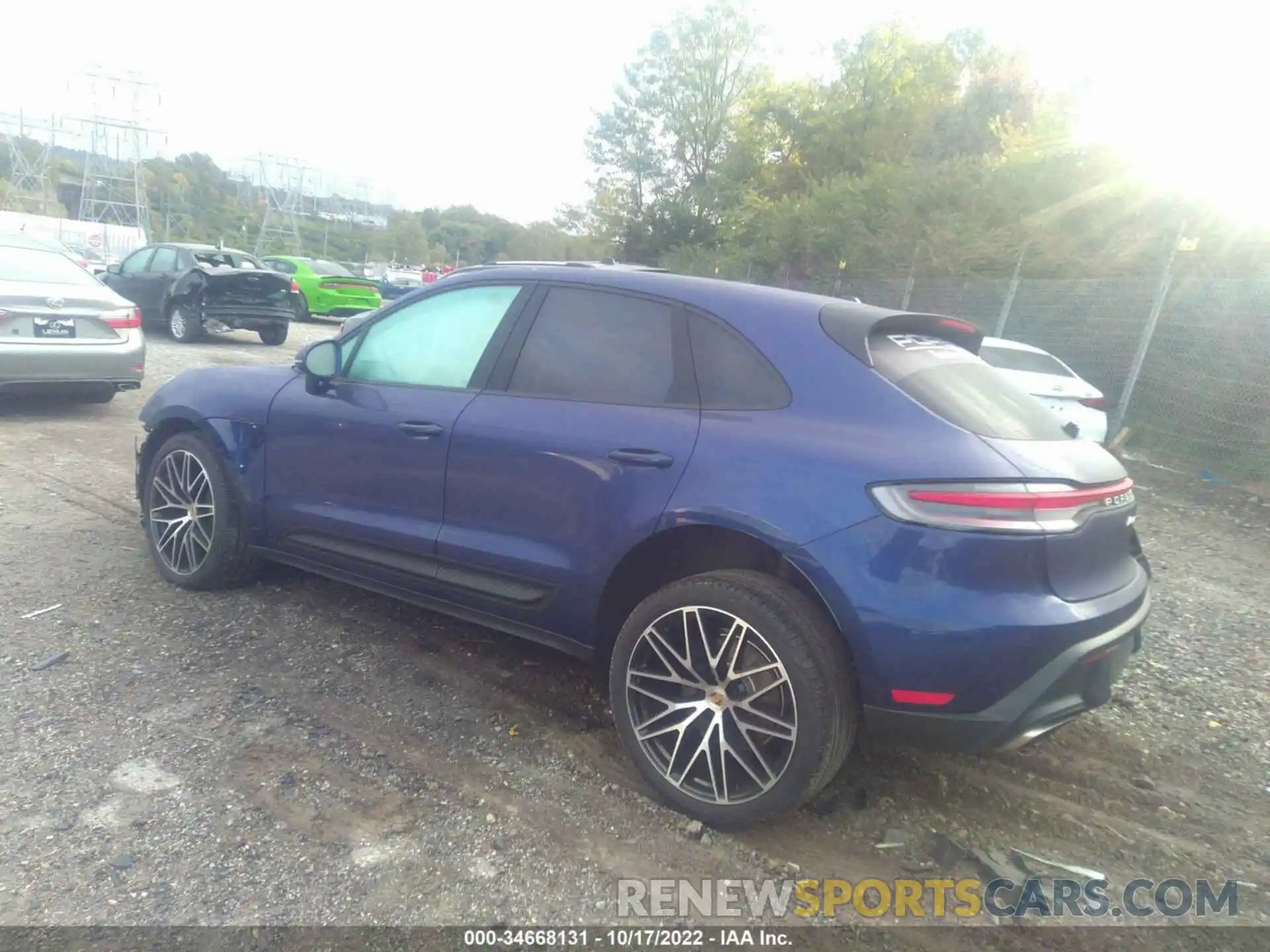 3 Photograph of a damaged car WP1AA2A58NLB07986 PORSCHE MACAN 2022