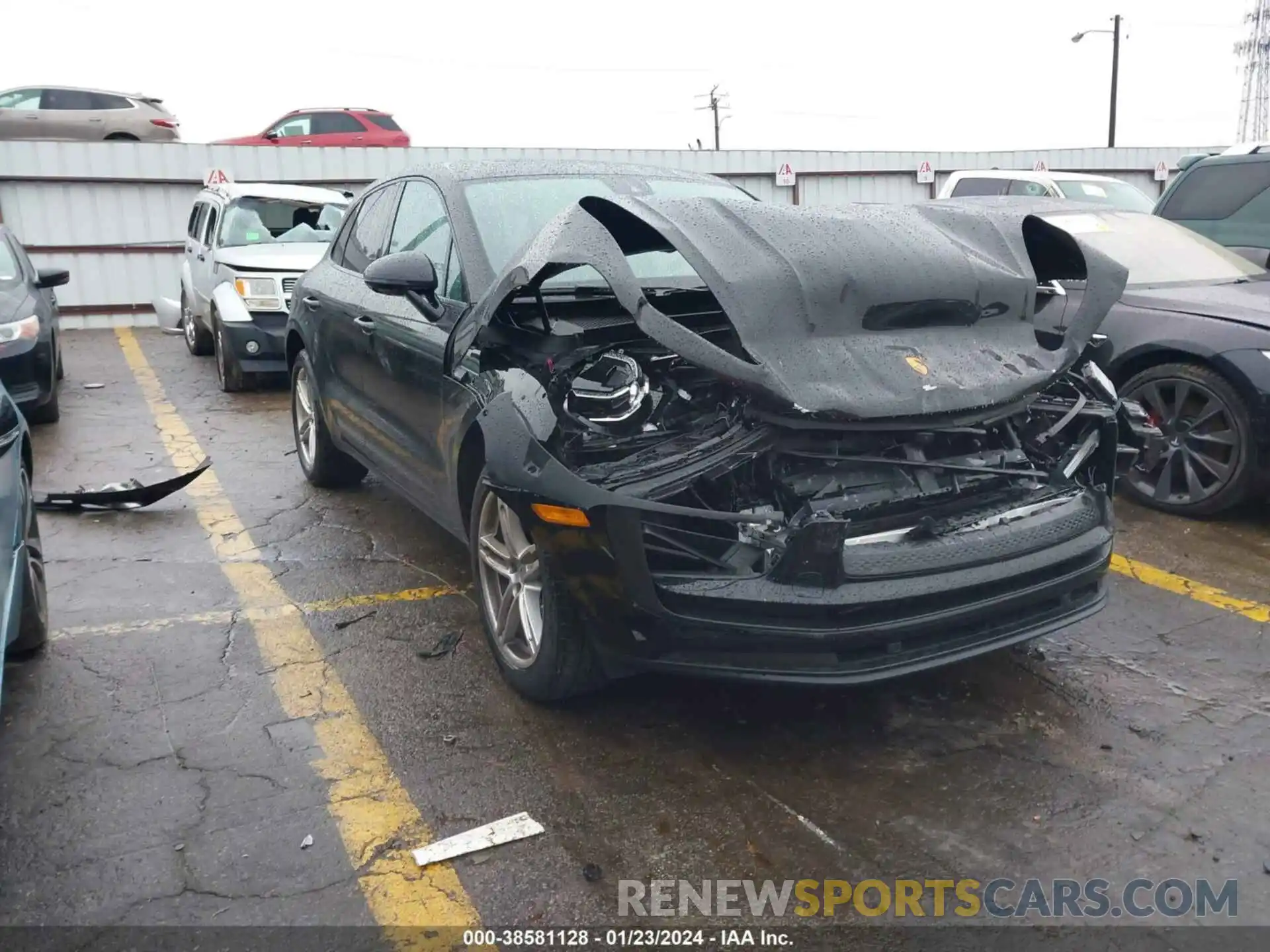 1 Photograph of a damaged car WP1AA2A59NLB01386 PORSCHE MACAN 2022