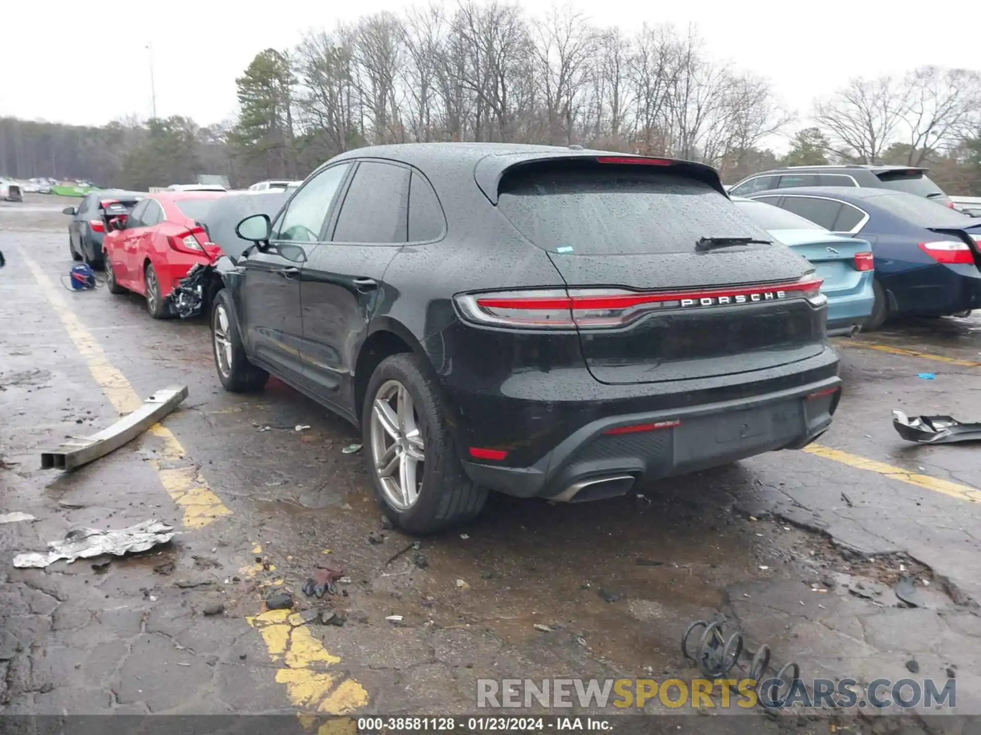 3 Photograph of a damaged car WP1AA2A59NLB01386 PORSCHE MACAN 2022