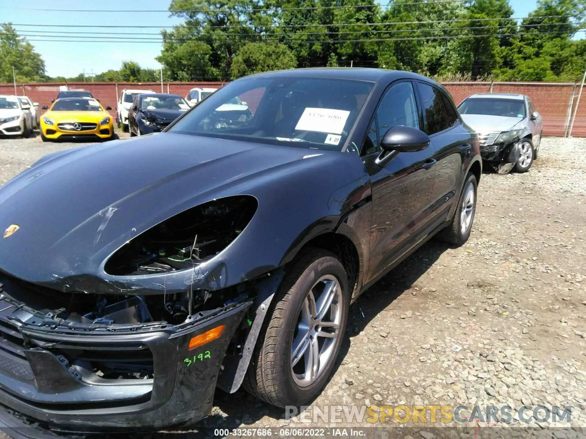 1 Photograph of a damaged car WP1AA2A59NLB06751 PORSCHE MACAN 2022