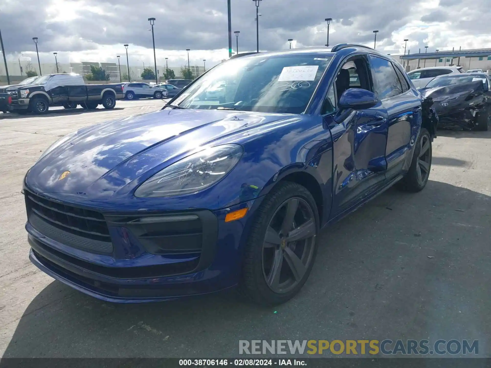 2 Photograph of a damaged car WP1AA2A5XNLB10002 PORSCHE MACAN 2022