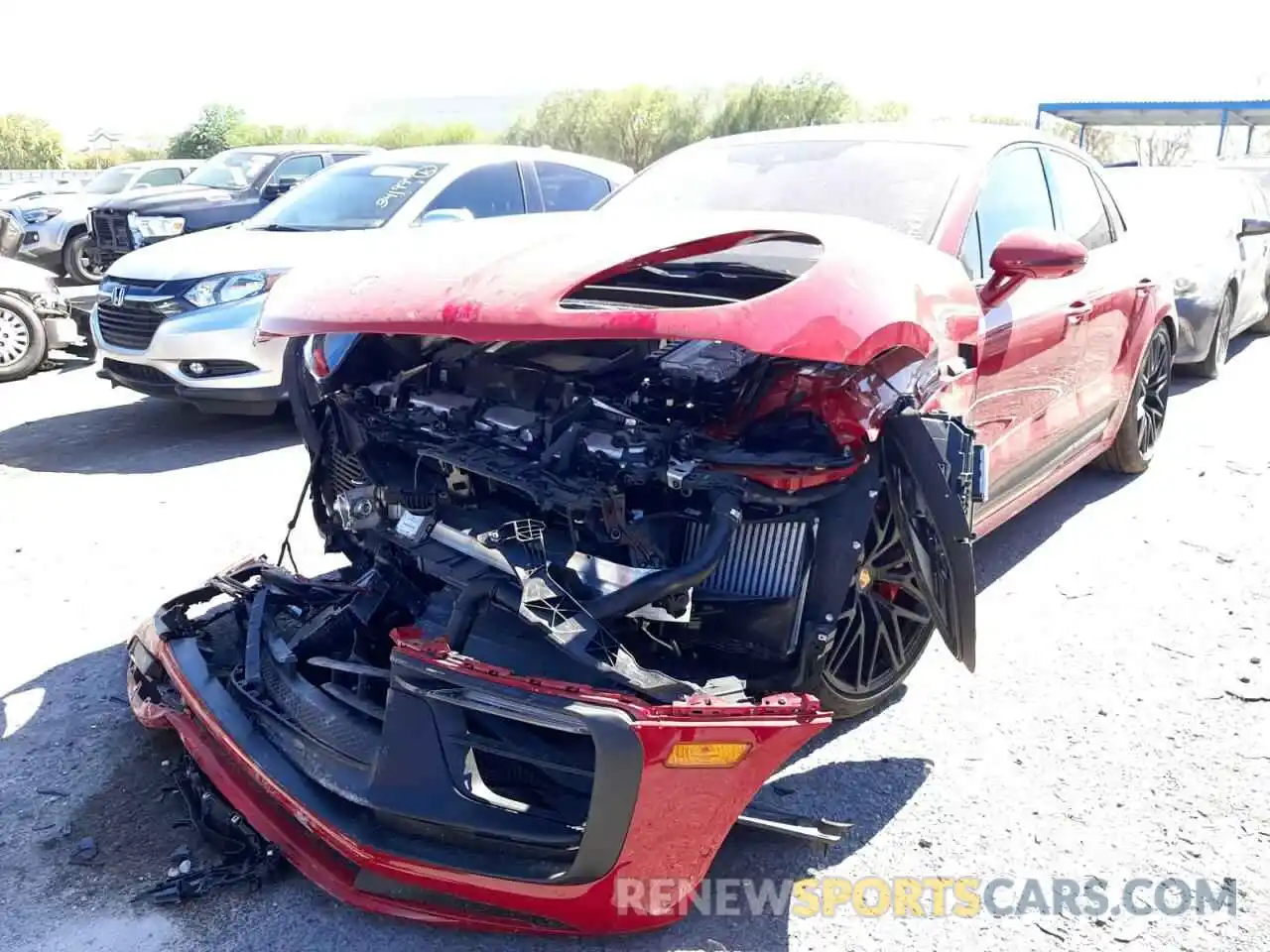 2 Photograph of a damaged car WP1AF2A52NLB30696 PORSCHE MACAN 2022