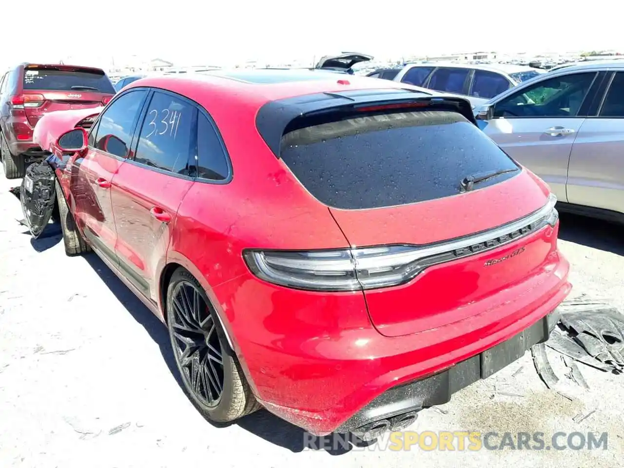 3 Photograph of a damaged car WP1AF2A52NLB30696 PORSCHE MACAN 2022