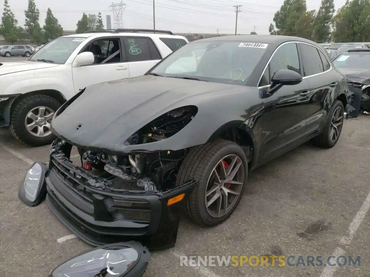 2 Photograph of a damaged car WP1AG2A50NLB23890 PORSCHE MACAN 2022