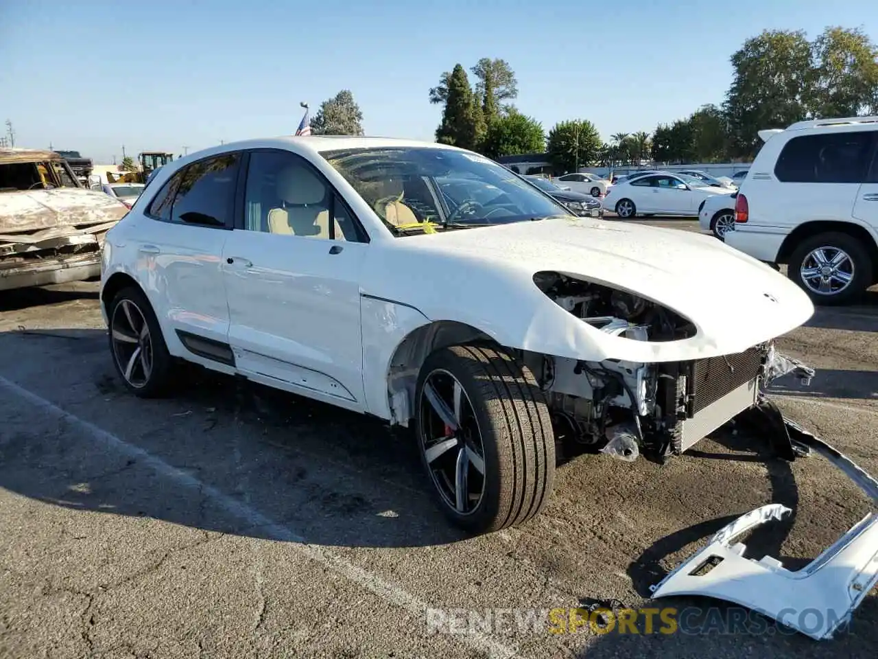 1 Photograph of a damaged car WP1AG2A52NLB22532 PORSCHE MACAN 2022