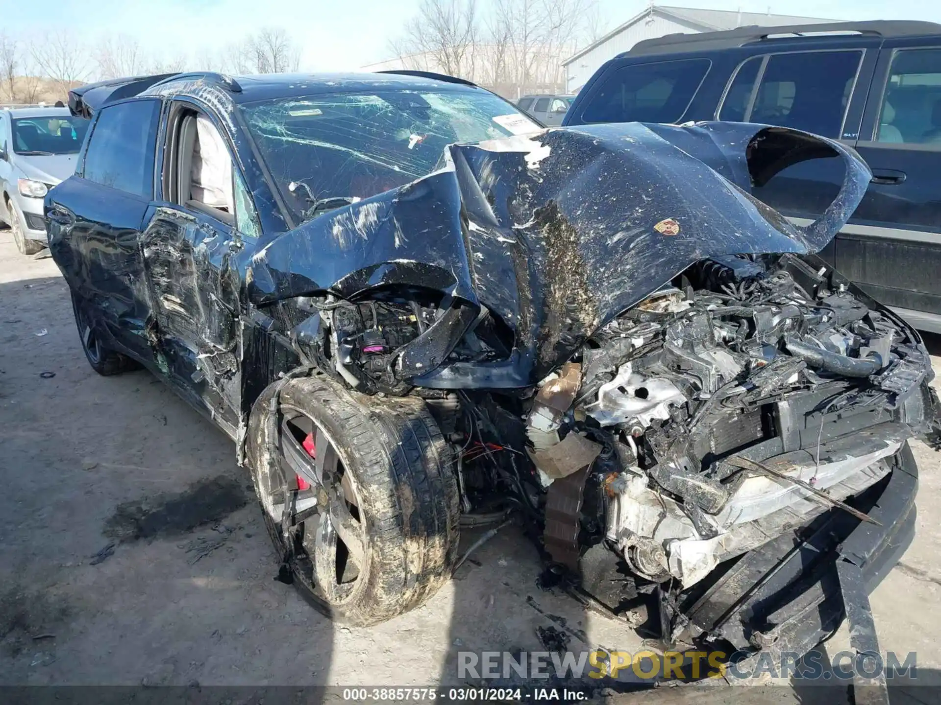 1 Photograph of a damaged car WP1AG2A53NLB24497 PORSCHE MACAN 2022