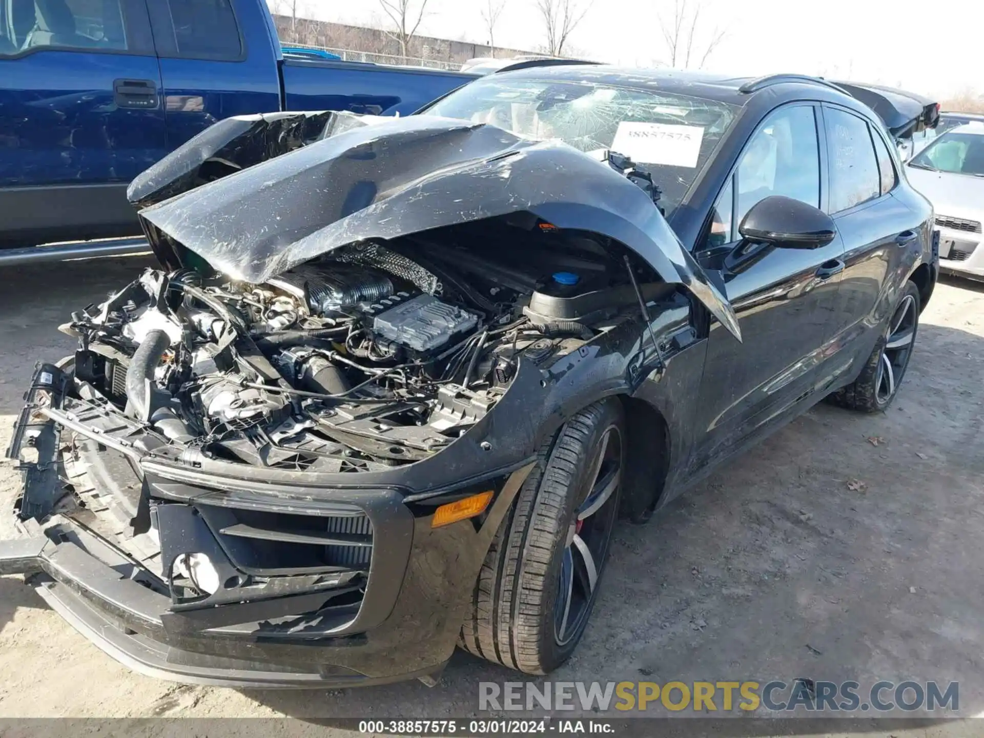 2 Photograph of a damaged car WP1AG2A53NLB24497 PORSCHE MACAN 2022