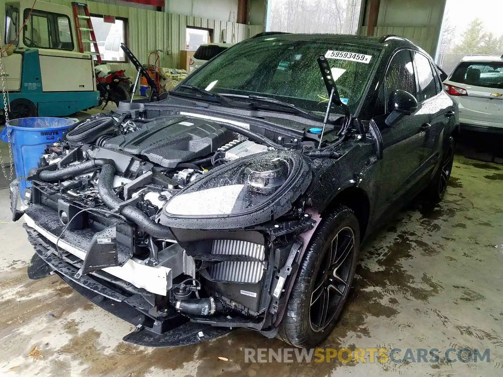 2 Photograph of a damaged car WP1AB2A5XLLB30213 PORSCHE MACAN S 2020