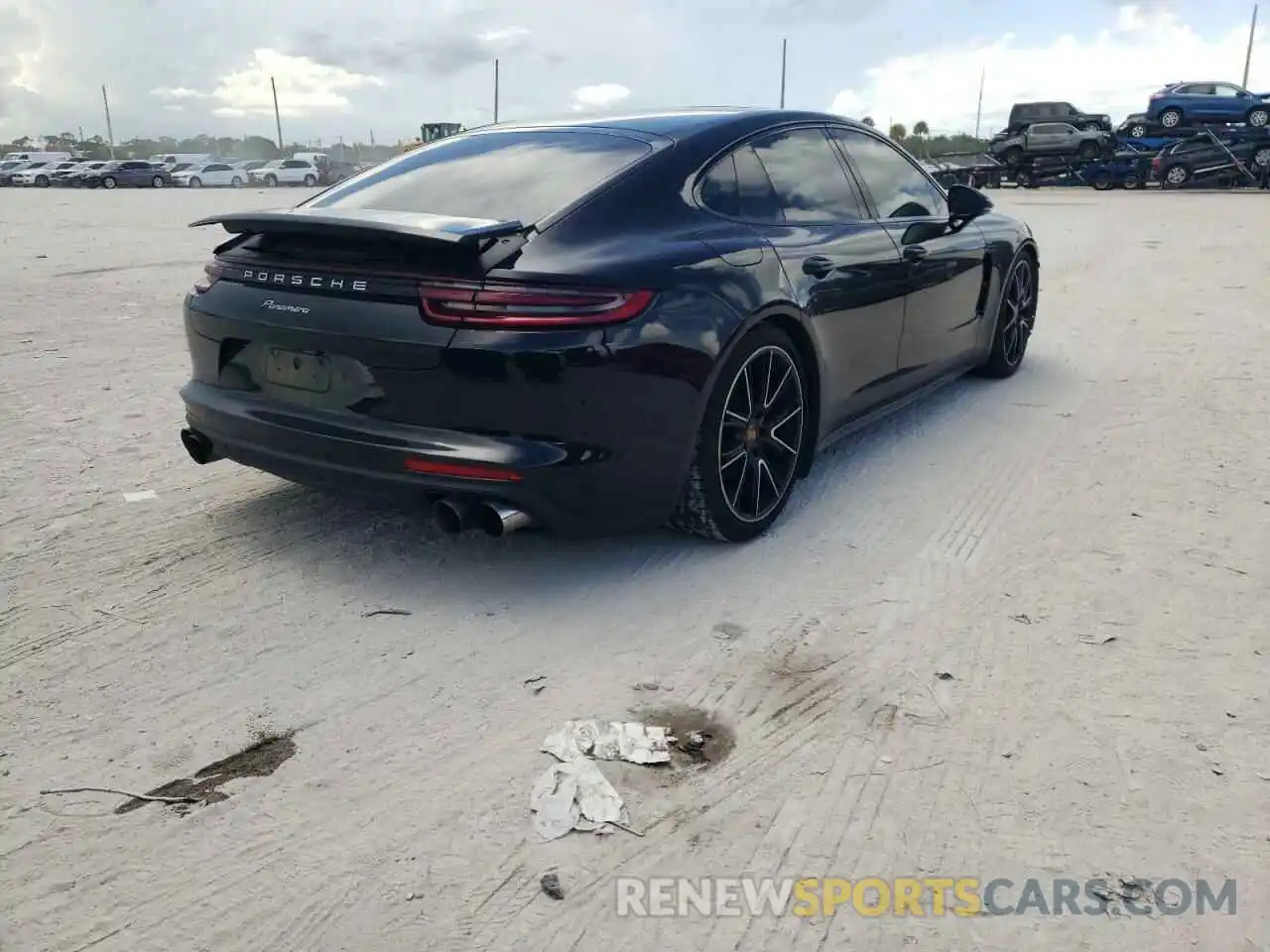 4 Photograph of a damaged car WP0AA2A70KL102165 PORSCHE PANAMERA 2019