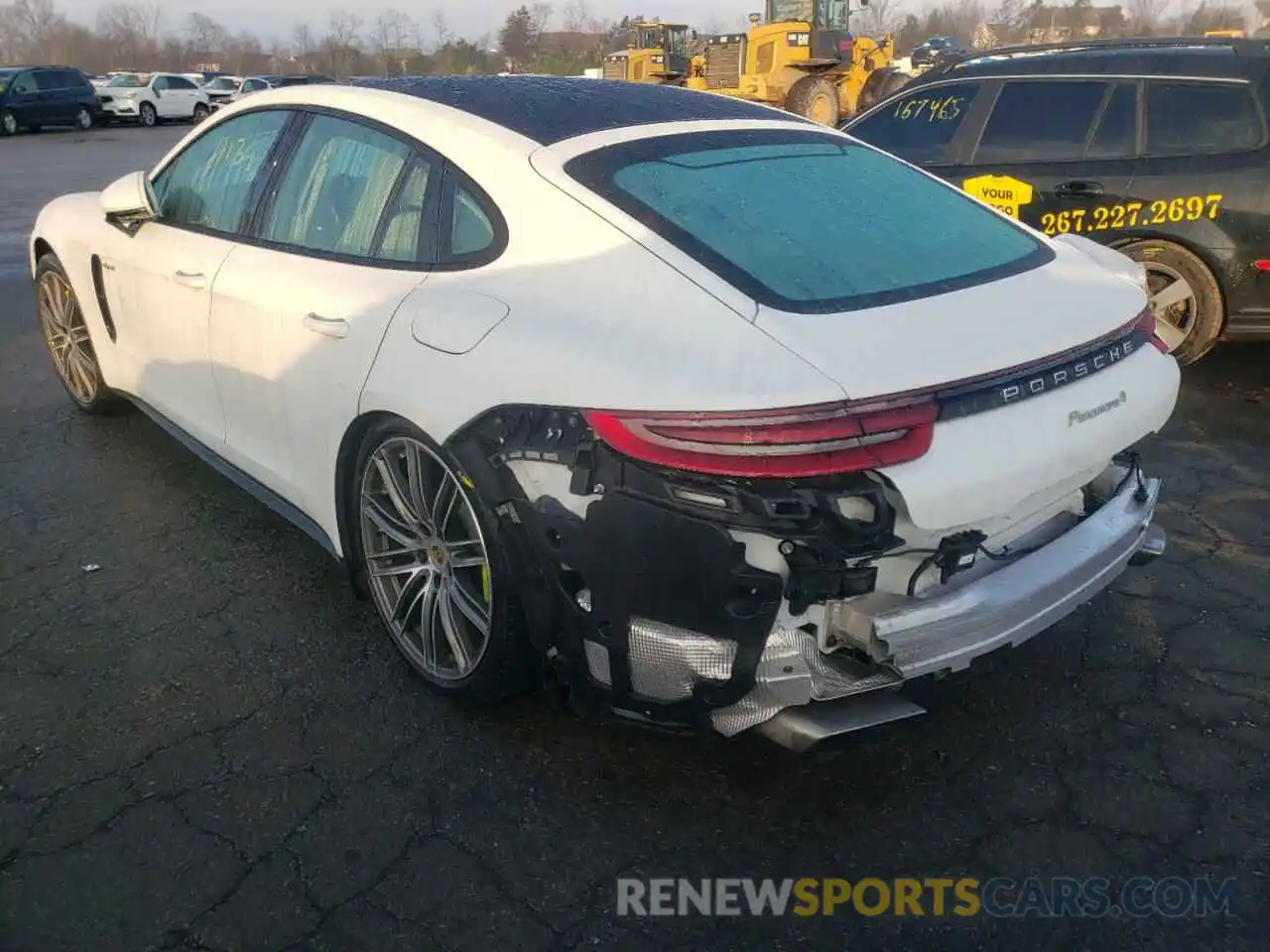 3 Photograph of a damaged car WP0AE2A78KL123477 PORSCHE PANAMERA 2019