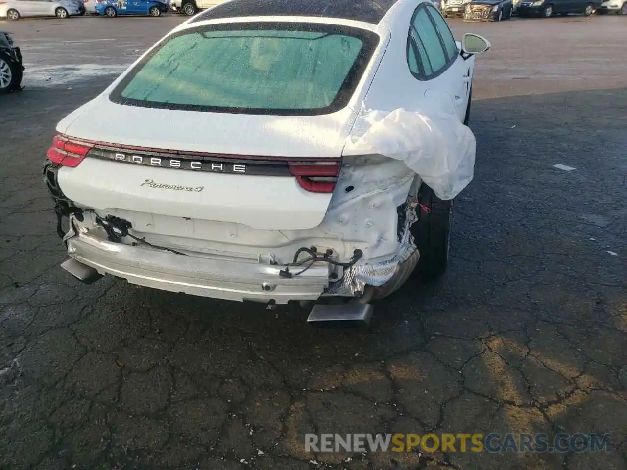 9 Photograph of a damaged car WP0AE2A78KL123477 PORSCHE PANAMERA 2019