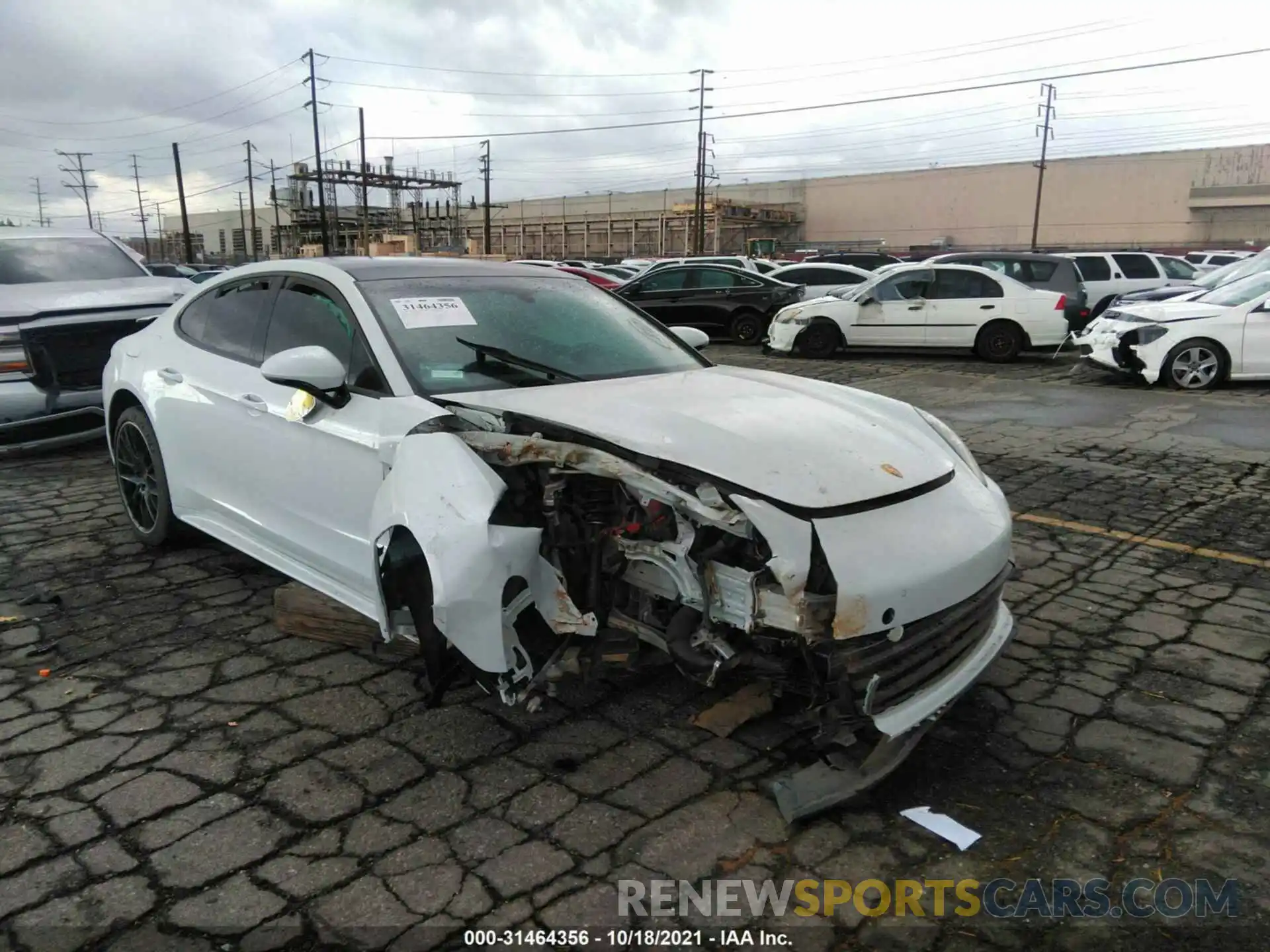 1 Photograph of a damaged car WP0AA2A74LL102378 PORSCHE PANAMERA 2020