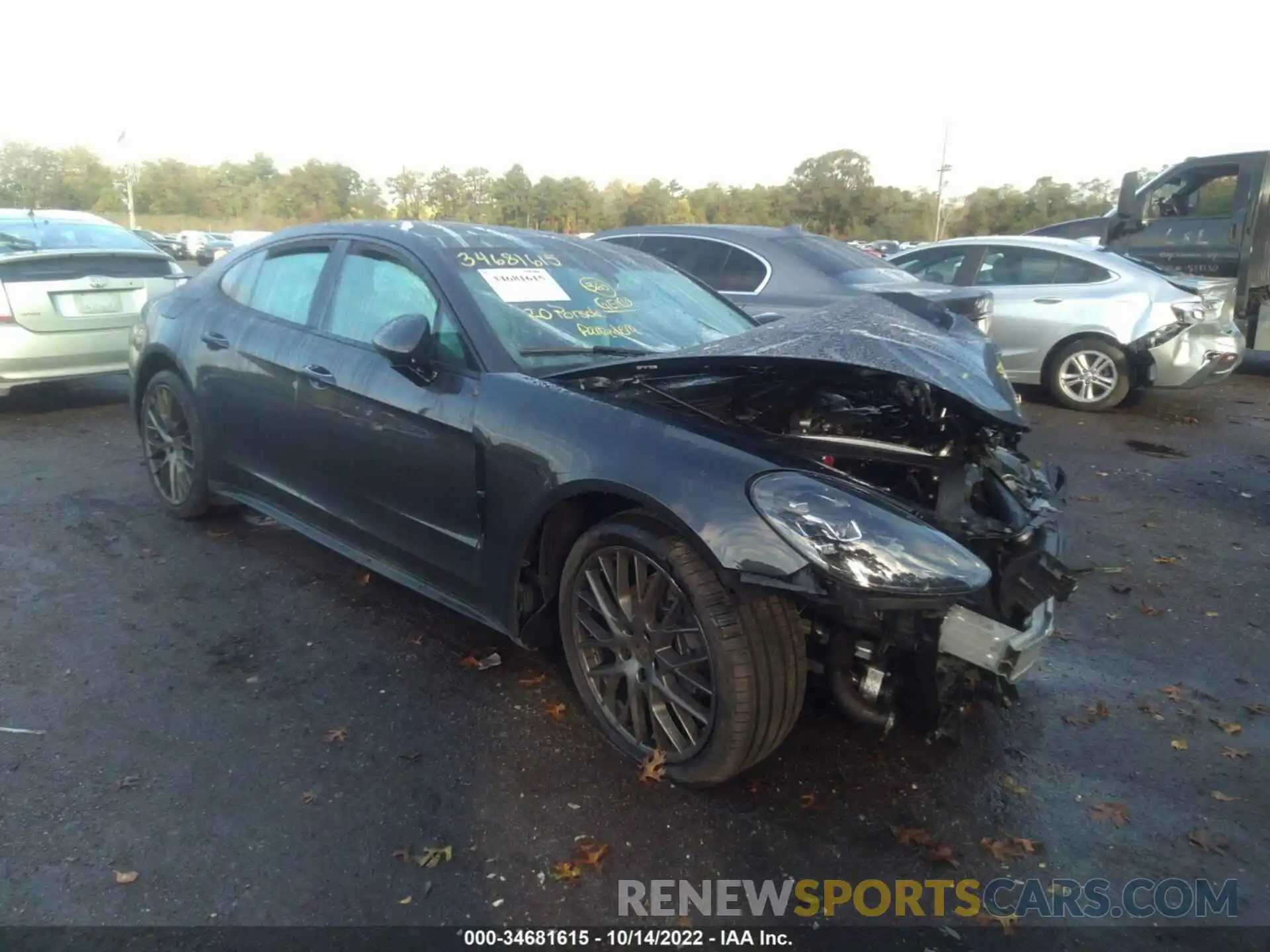 1 Photograph of a damaged car WP0AA2A74LL103501 PORSCHE PANAMERA 2020