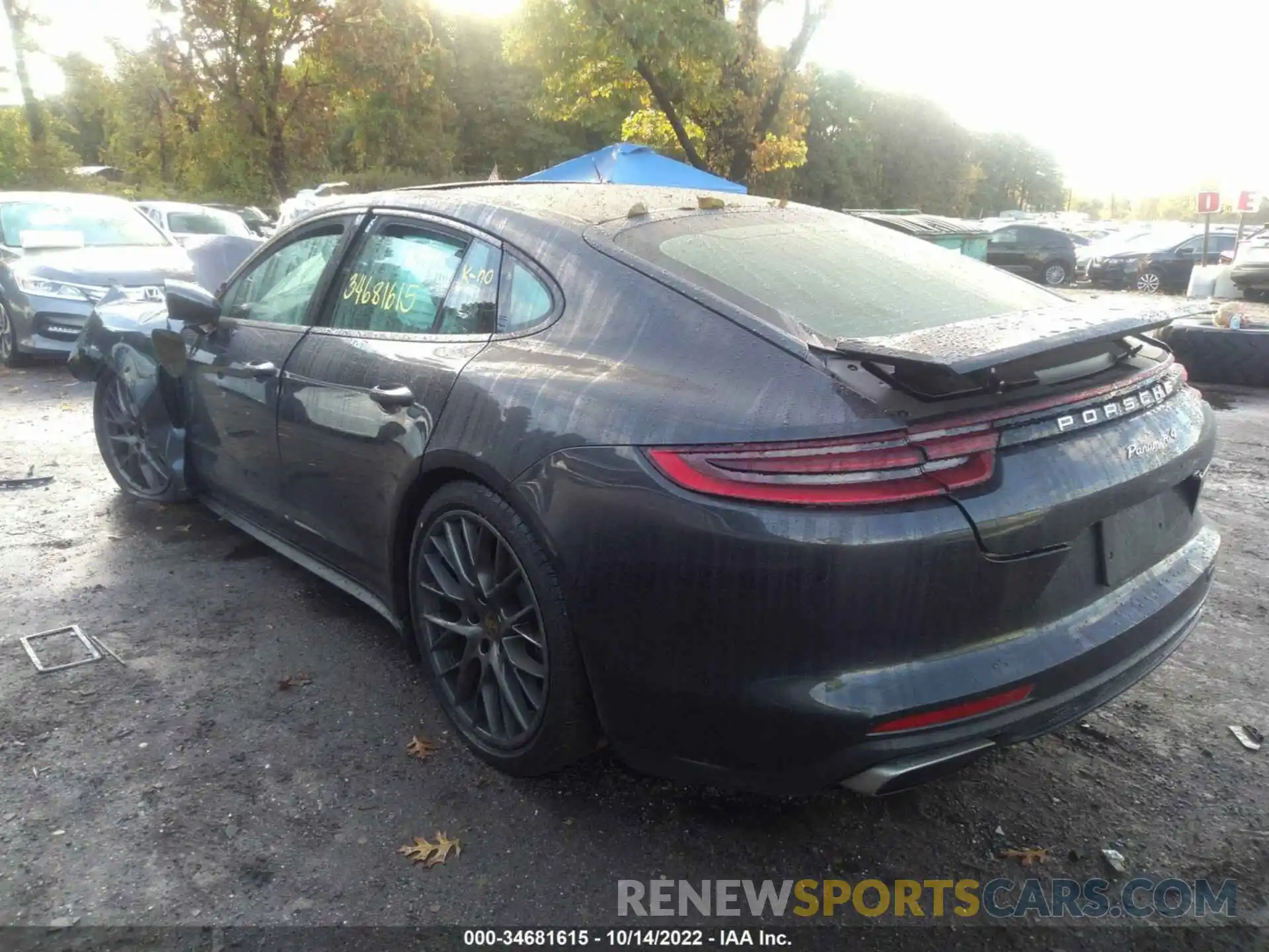 3 Photograph of a damaged car WP0AA2A74LL103501 PORSCHE PANAMERA 2020