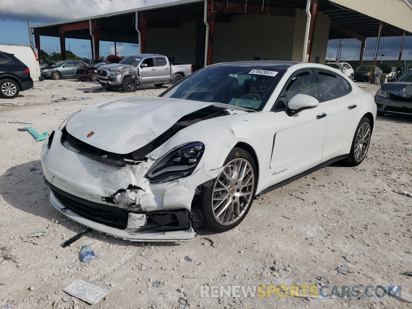 2 Photograph of a damaged car WP0AA2A77LL103623 PORSCHE PANAMERA 2020