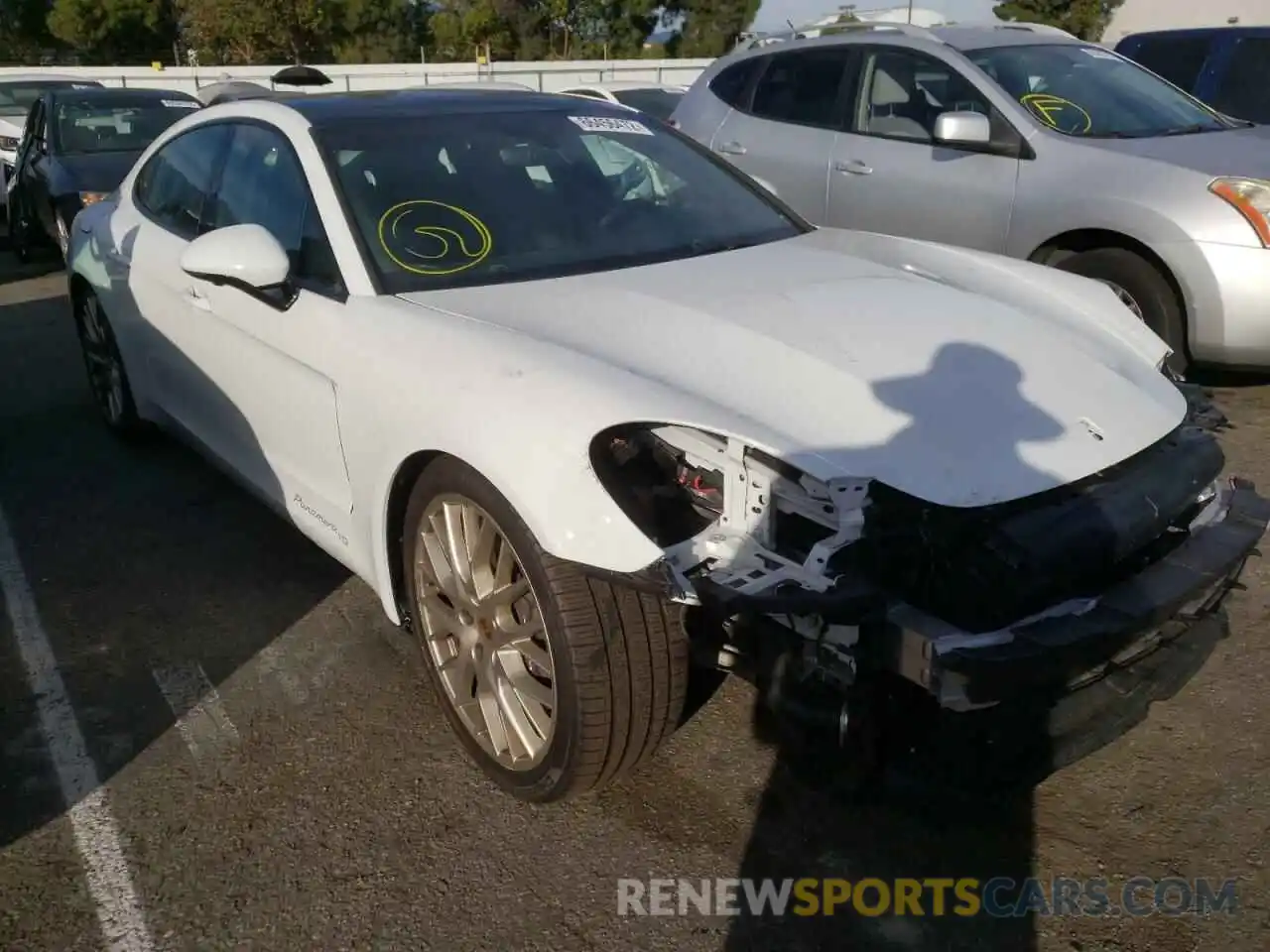 1 Photograph of a damaged car WP0AA2A77LL104013 PORSCHE PANAMERA 2020