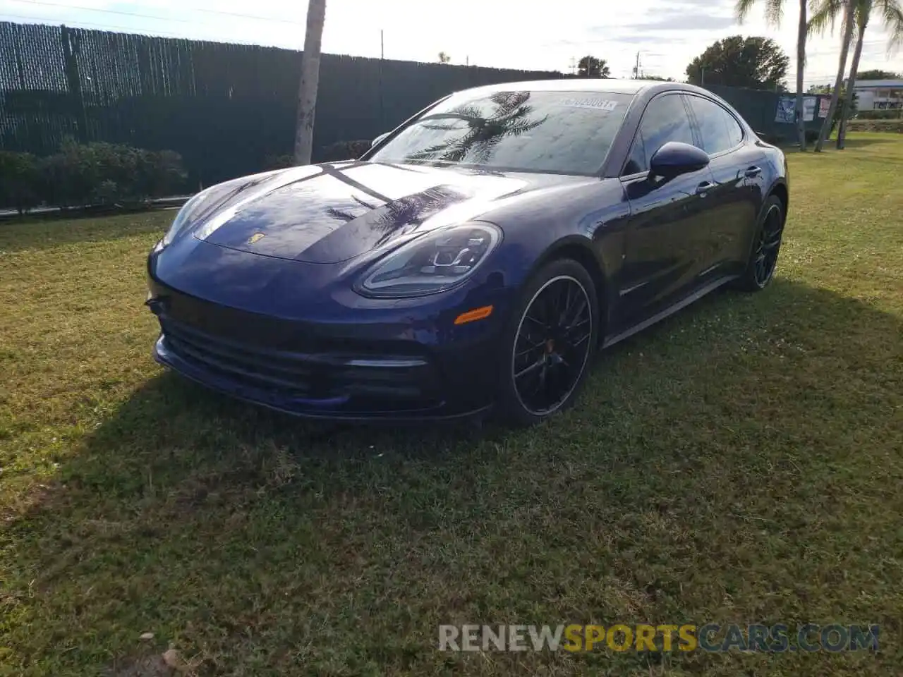 2 Photograph of a damaged car WP0AA2A78LL102478 PORSCHE PANAMERA 2020