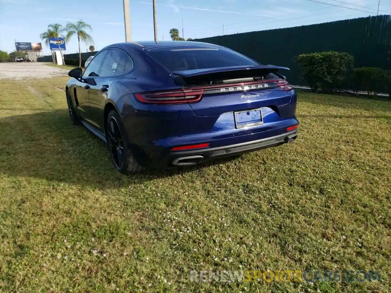 3 Photograph of a damaged car WP0AA2A78LL102478 PORSCHE PANAMERA 2020