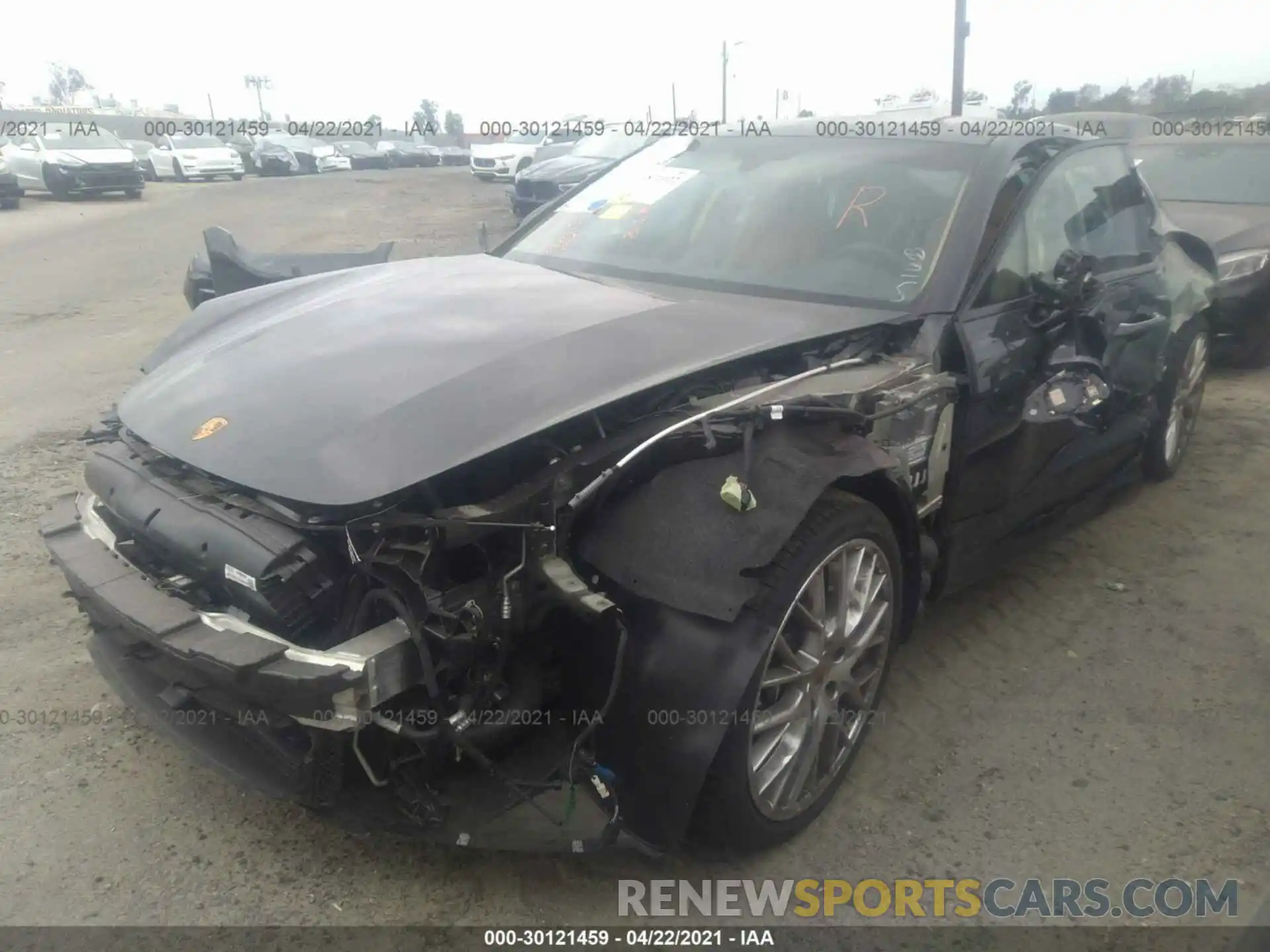 2 Photograph of a damaged car WP0AA2A79LL101002 PORSCHE PANAMERA 2020