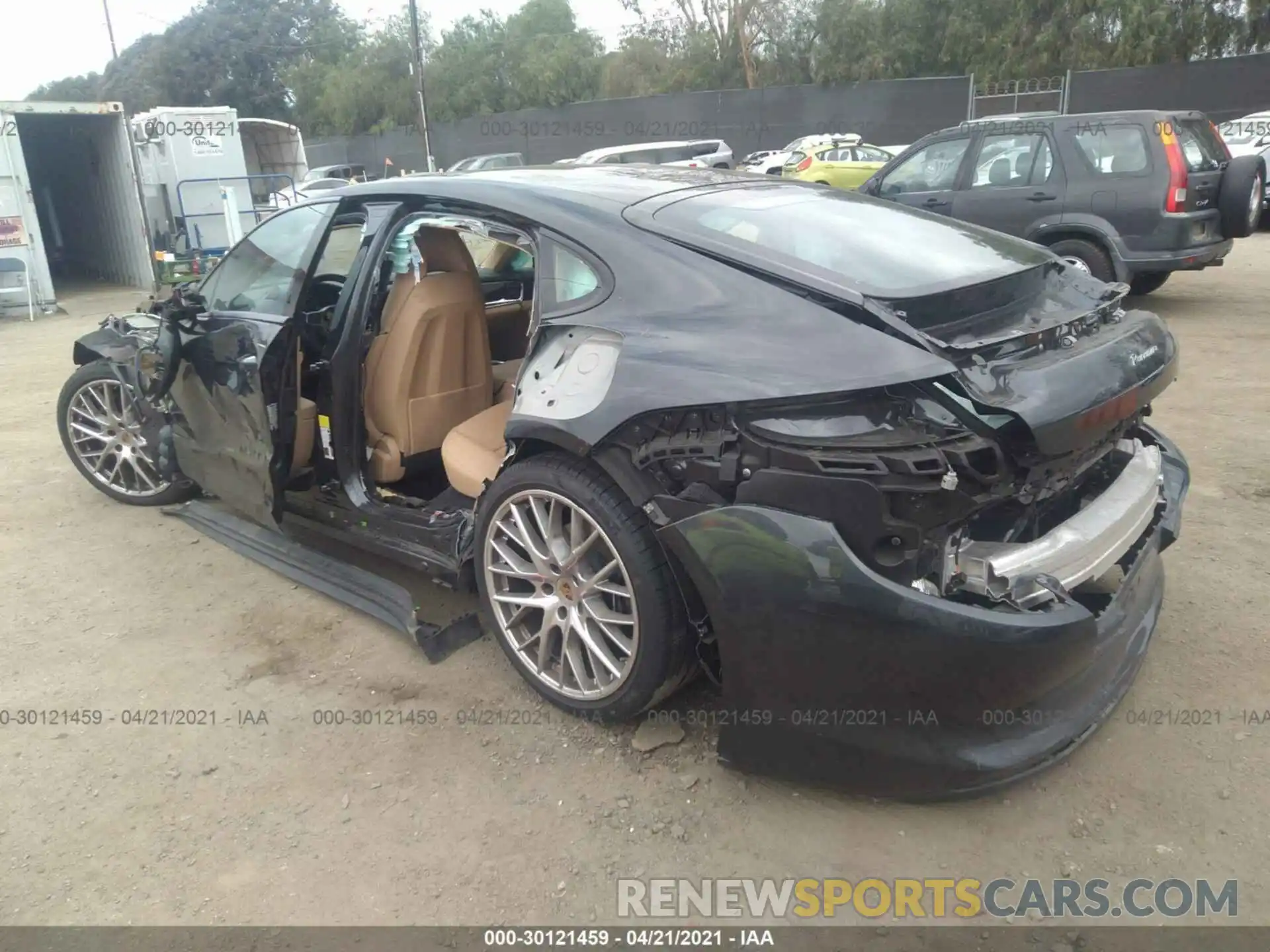 3 Photograph of a damaged car WP0AA2A79LL101002 PORSCHE PANAMERA 2020