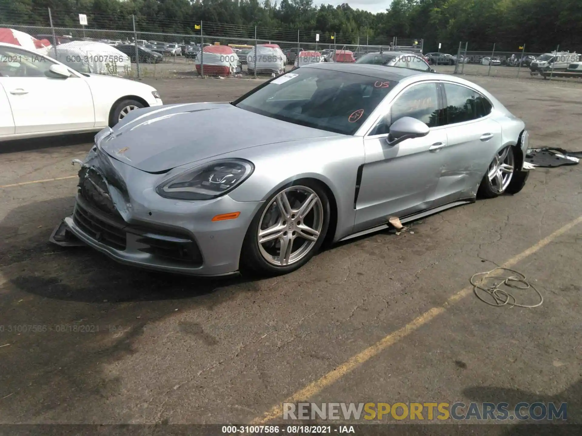 2 Photograph of a damaged car WP0AB2A70LL140395 PORSCHE PANAMERA 2020